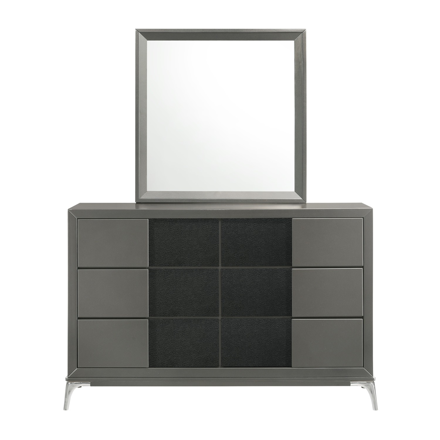 SM Nocturne Wood Double Dresser w/6 Drawers