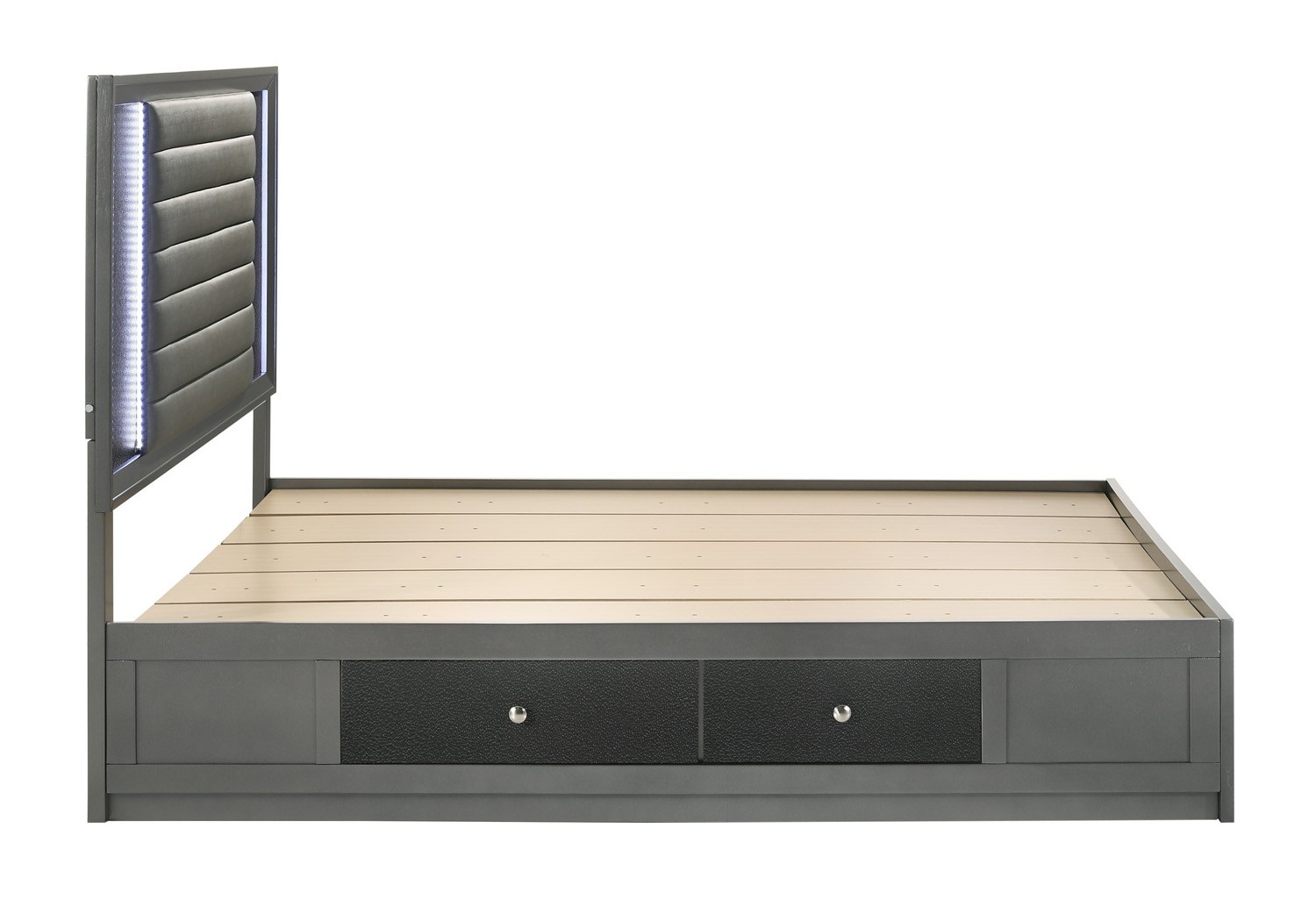SM Nocturne Platform Storage Bed w/LED Light, King Size