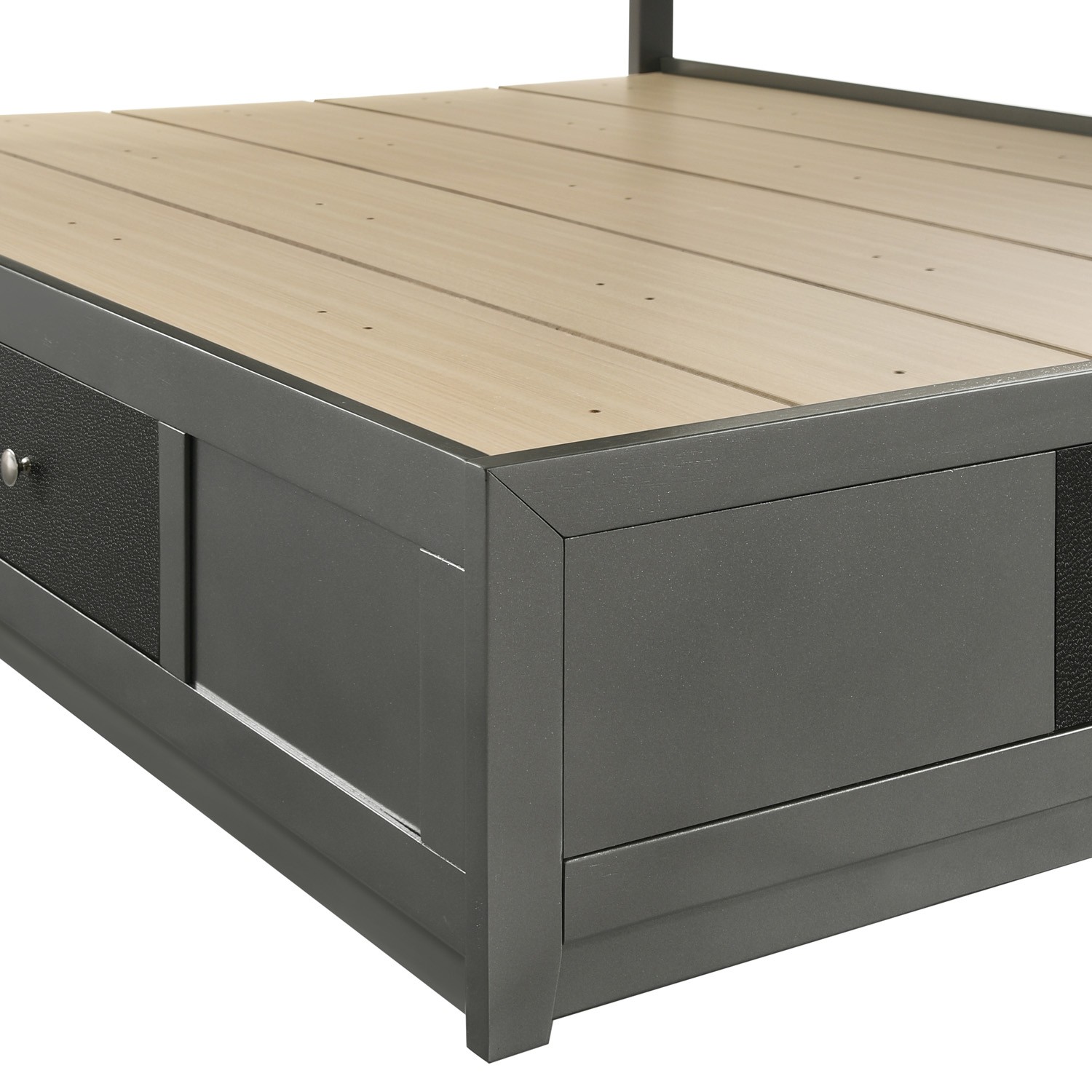 SM Nocturne Platform Storage Bed w/LED Light
