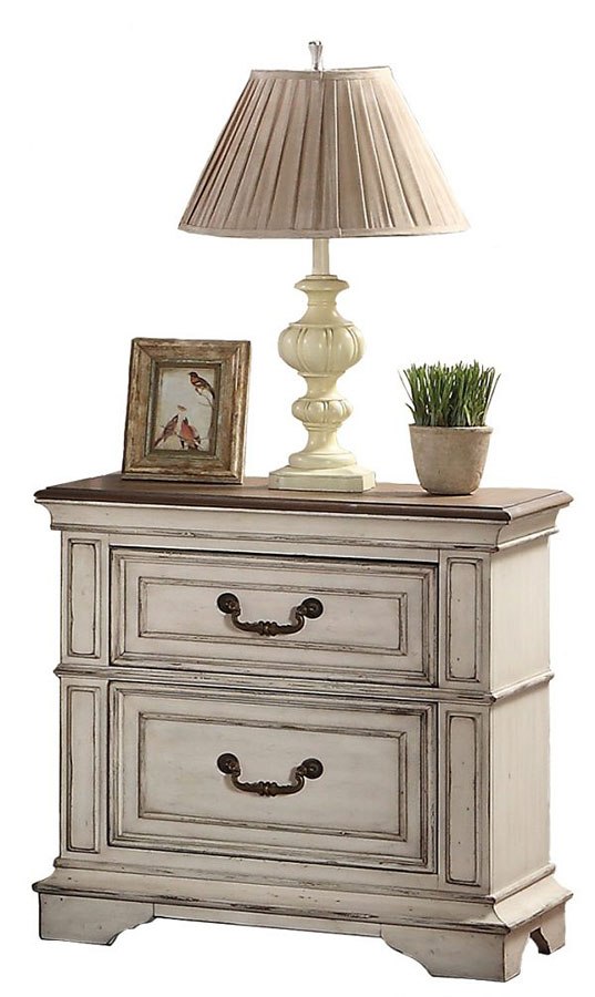 SM Anastasia Wood Nightstand w/2 Drawers