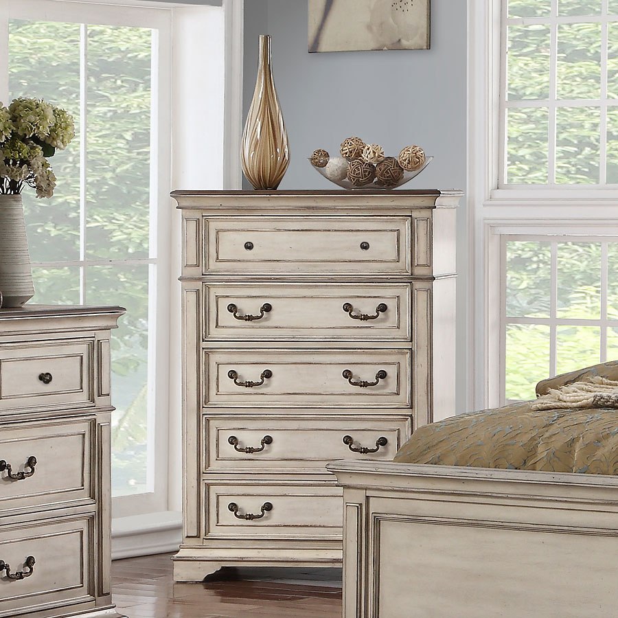 SM Anastasia Fabric/Wood Panel Bedroom Set
