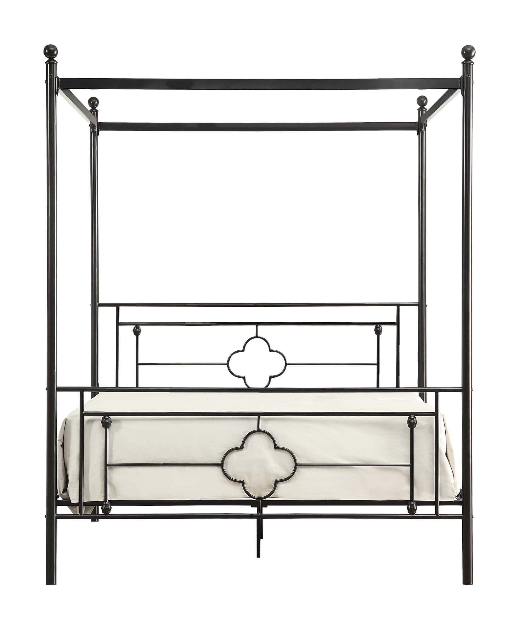 Hosta Canopy Metal Bed, Queen Size