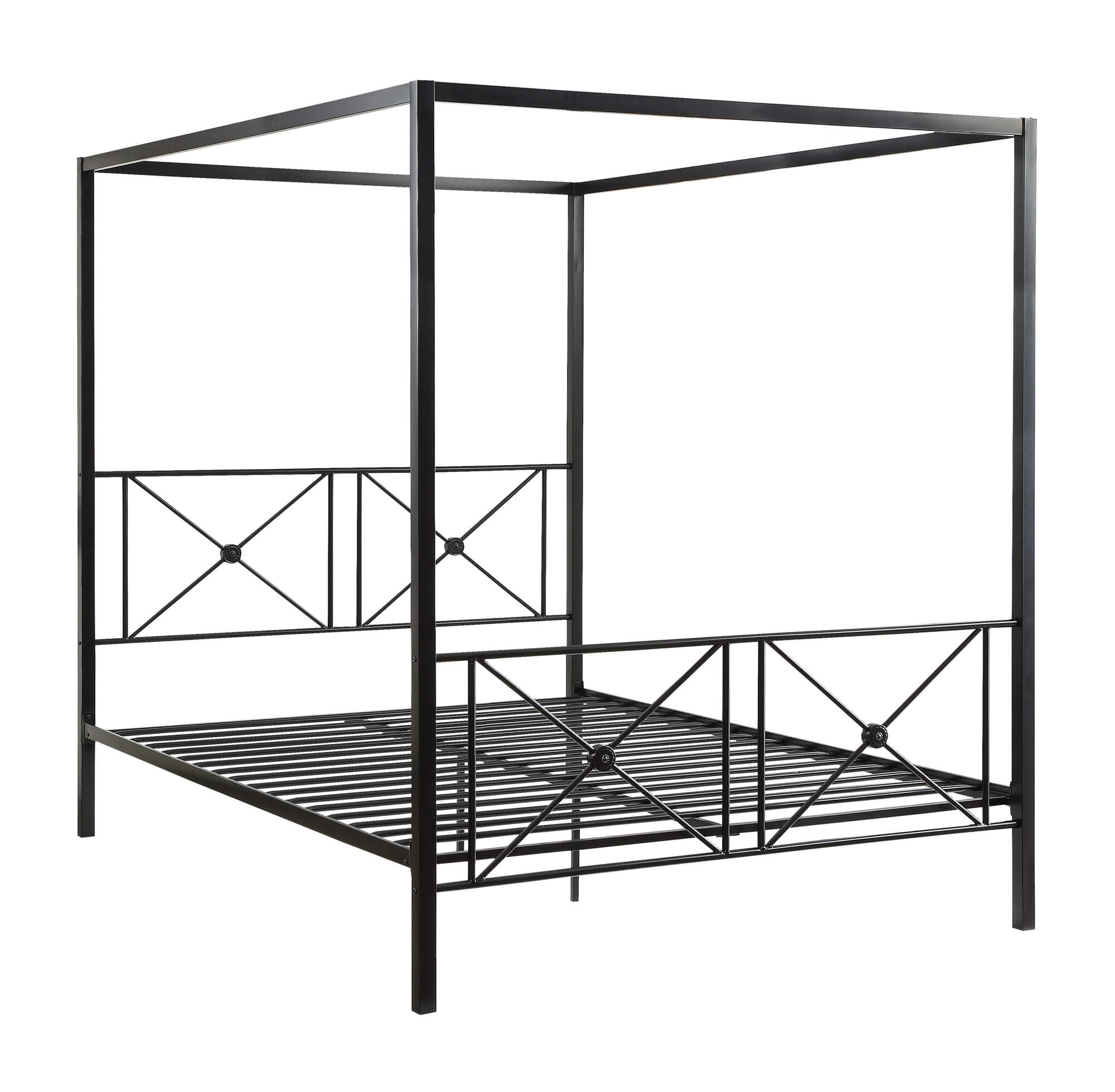 Rapa Canopy Metal Bed, Queen Size