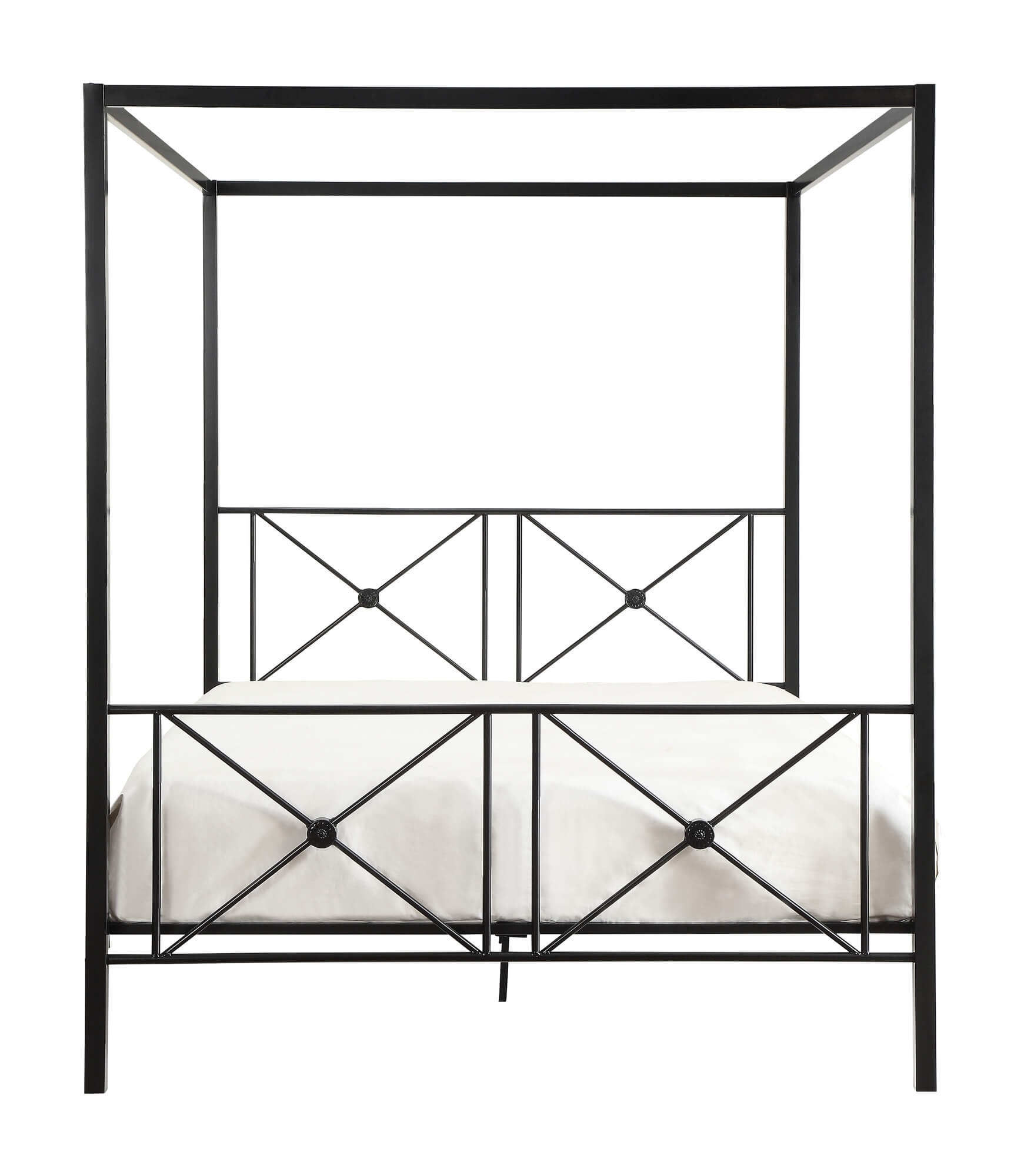 Rapa Canopy Metal Bed, Queen Size