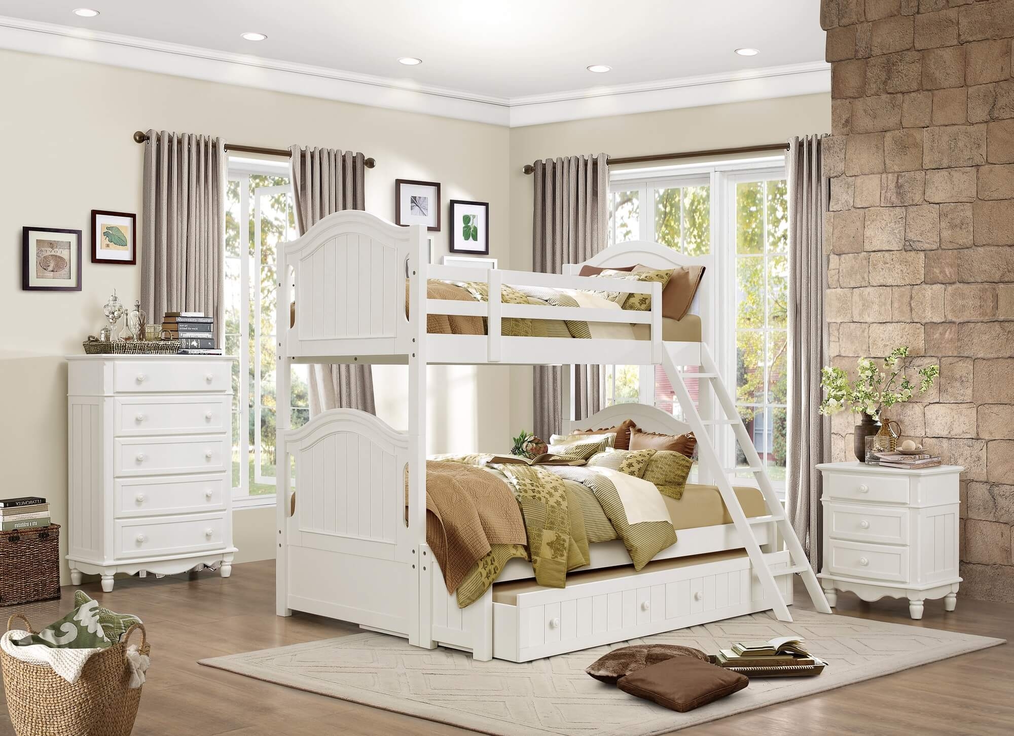Clementine Wood Bunk Bed, Twin/Full Size