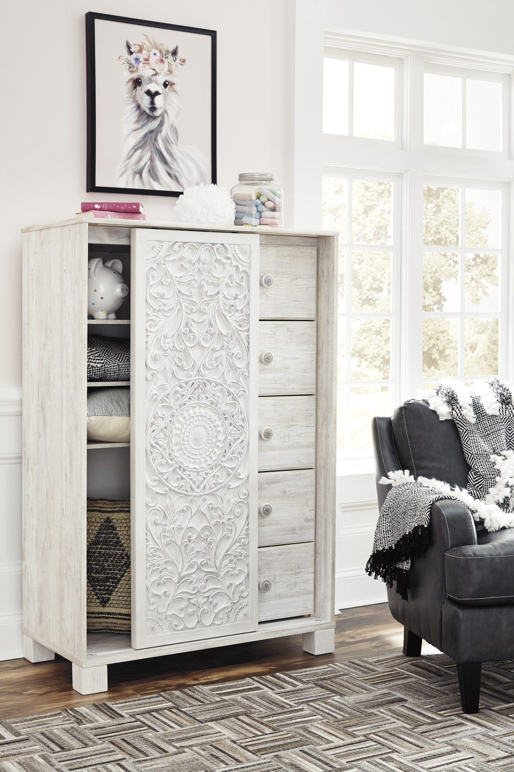 Paxberry MDF Dressing Chest w/5 Drawers
