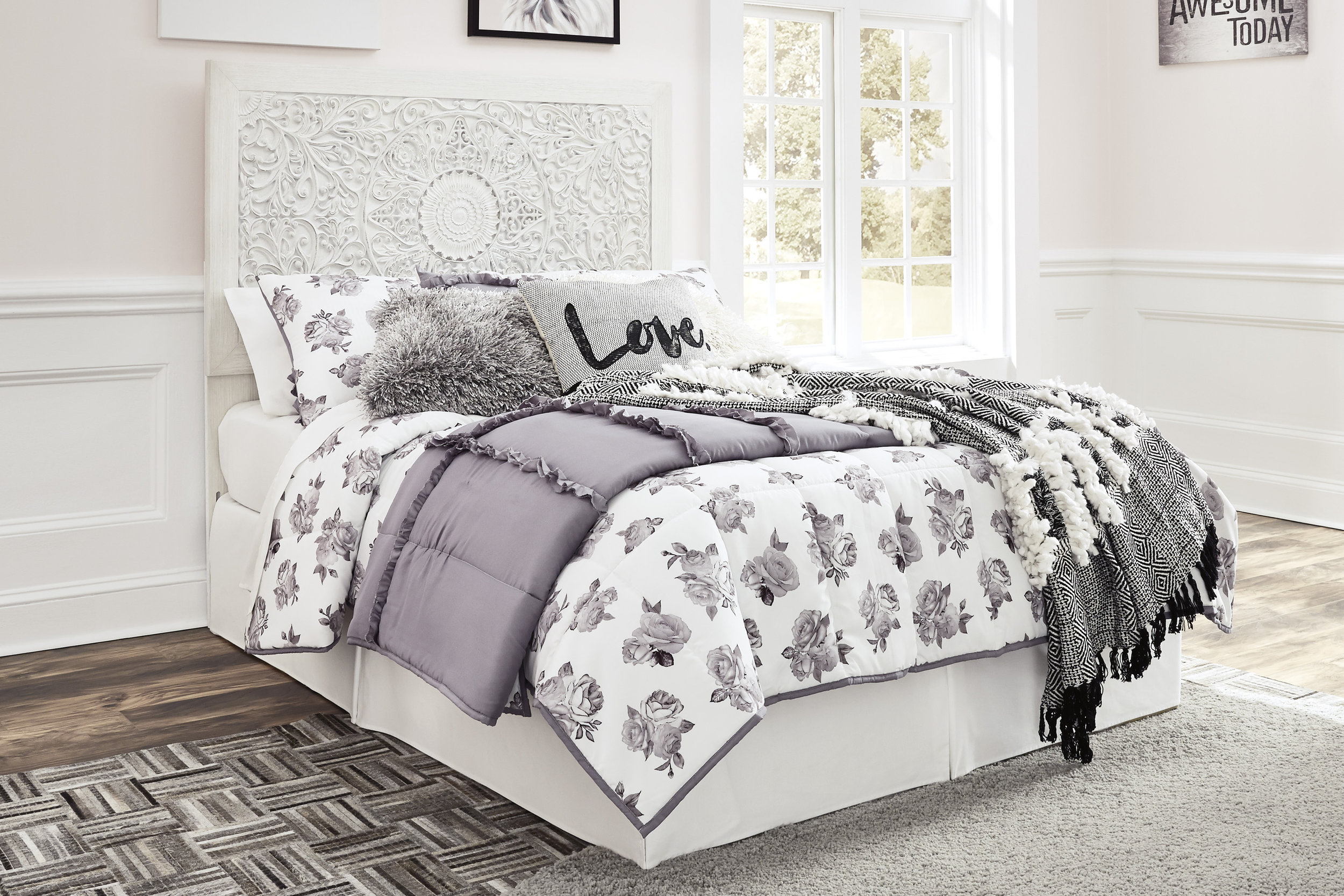 Paxberry MDF Panel Bed, Full Size