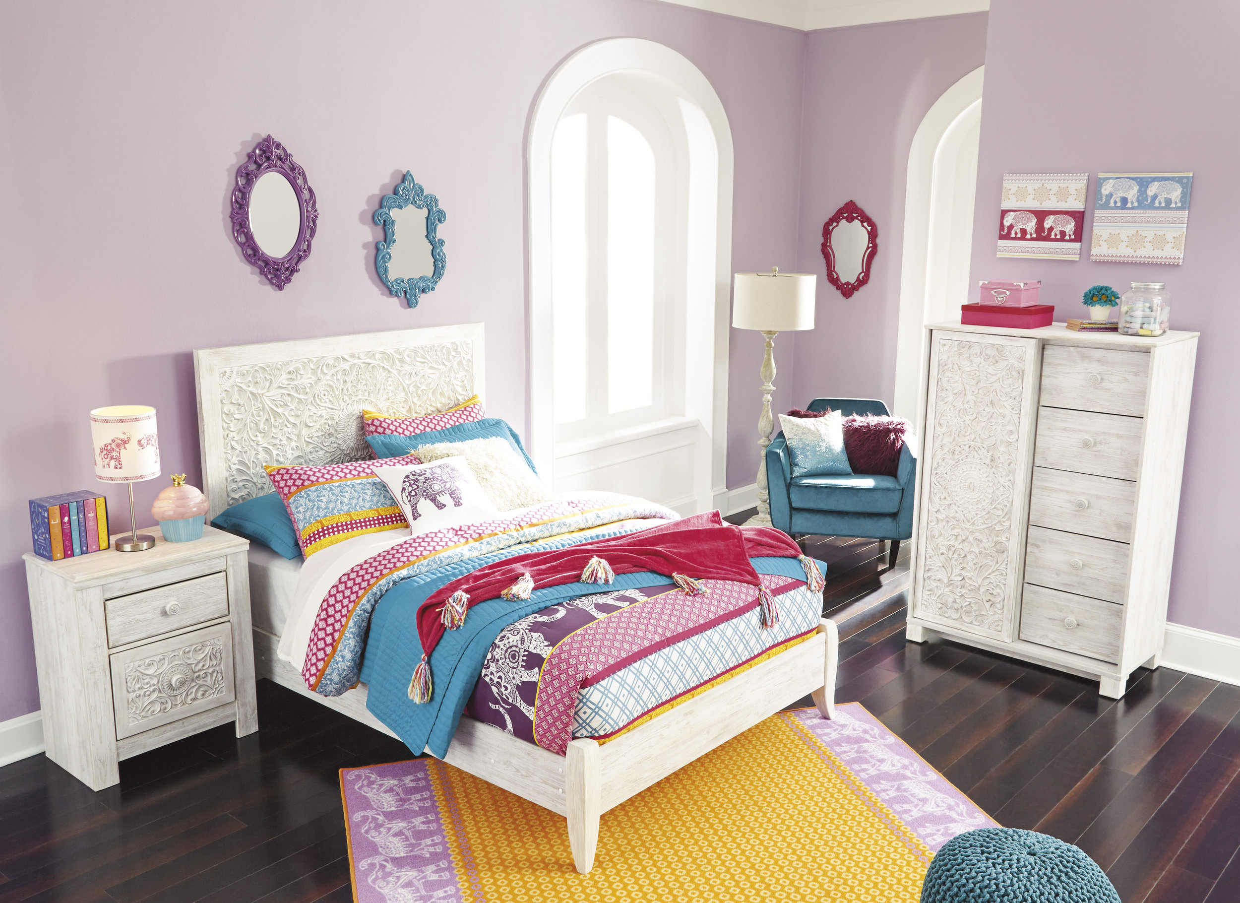 Paxberry MDF Panel Bed, Full Size