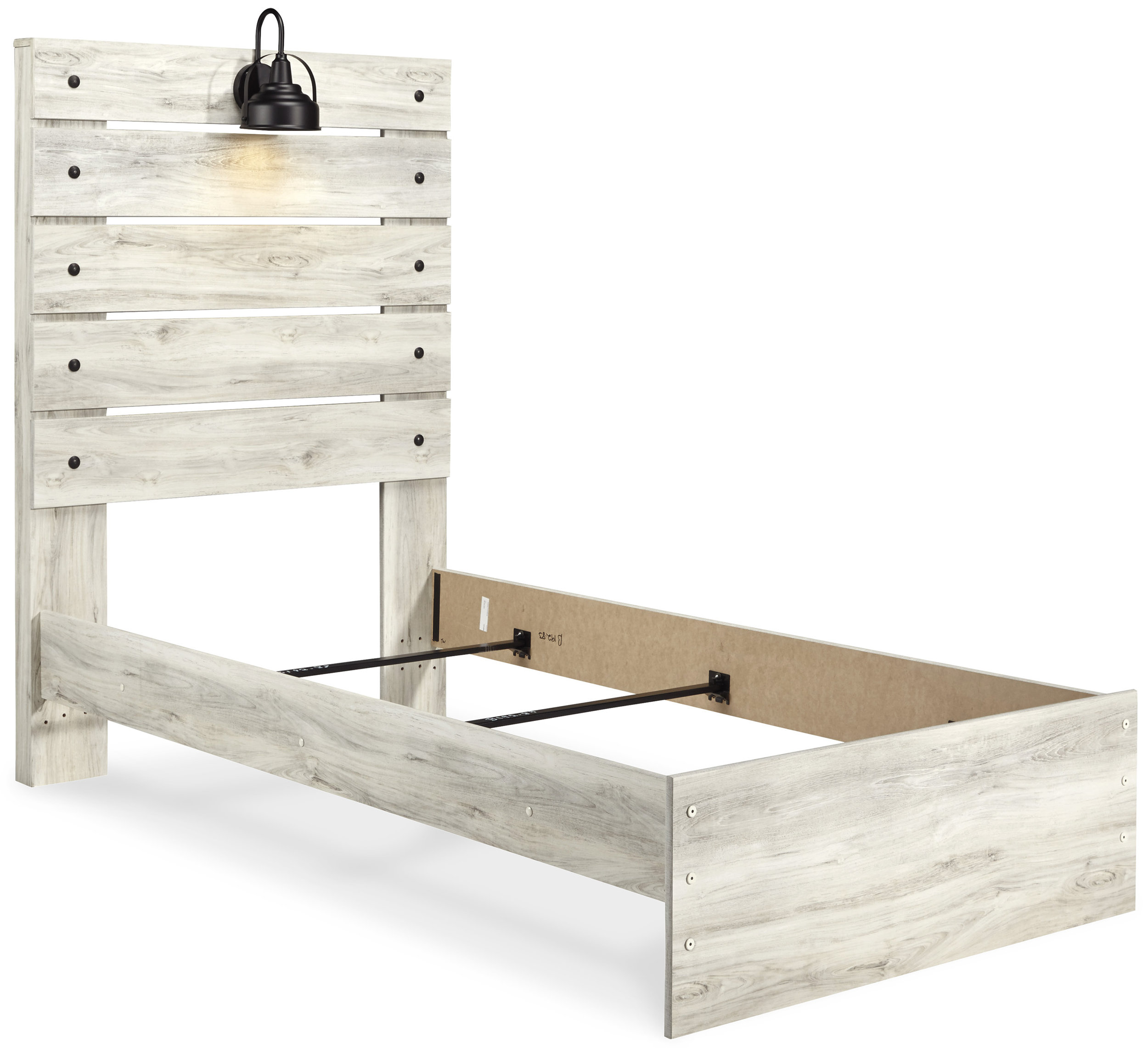 Cambeck MDF/Wood Veneer Panel Bed