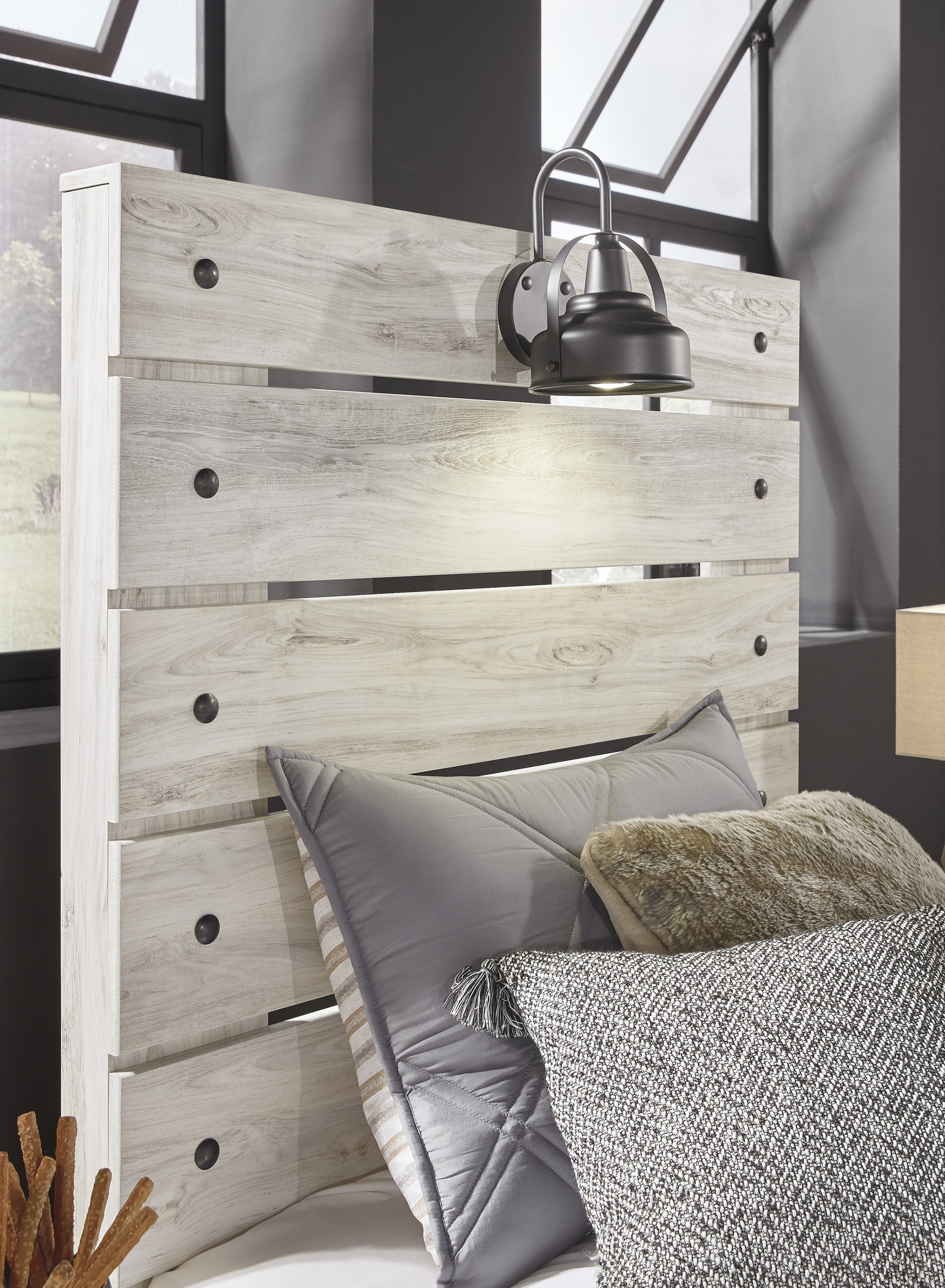 Cambeck MDF/Wood Veneer Panel Bed