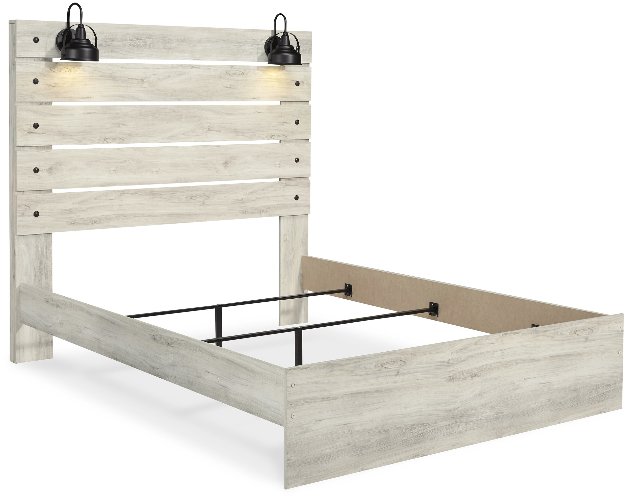 Cambeck MDF/Wood Veneer Panel Bed, Queen Size