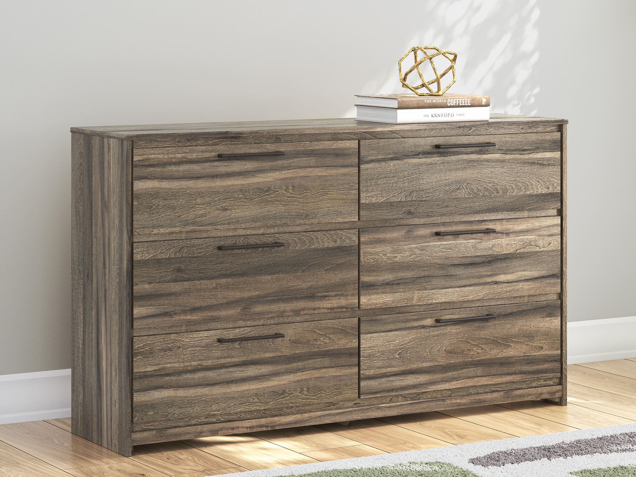 Elbrim MDF Panel Platform Storage Bedroom Set