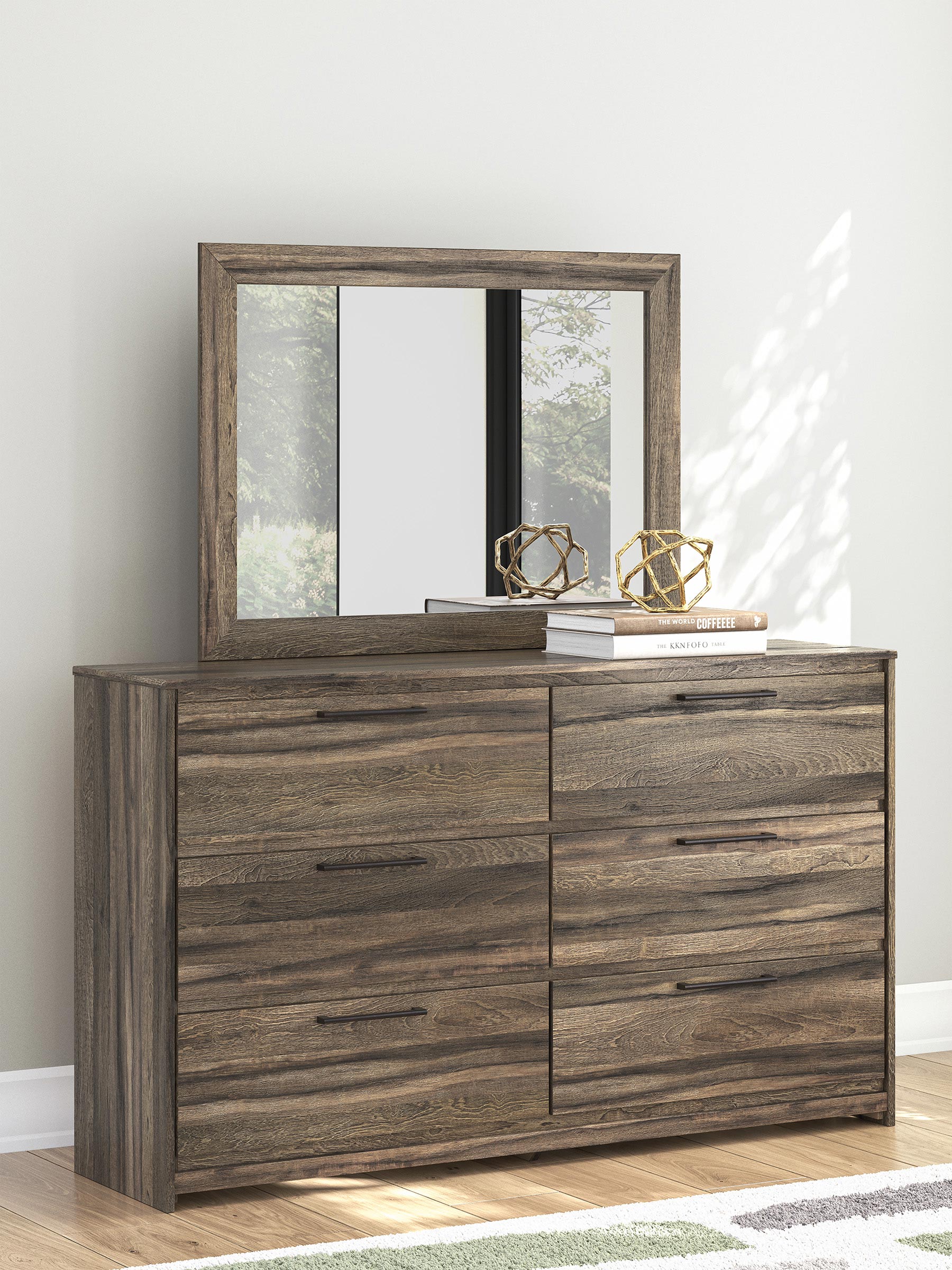 Elbrim MDF Panel Platform Storage Bedroom Set