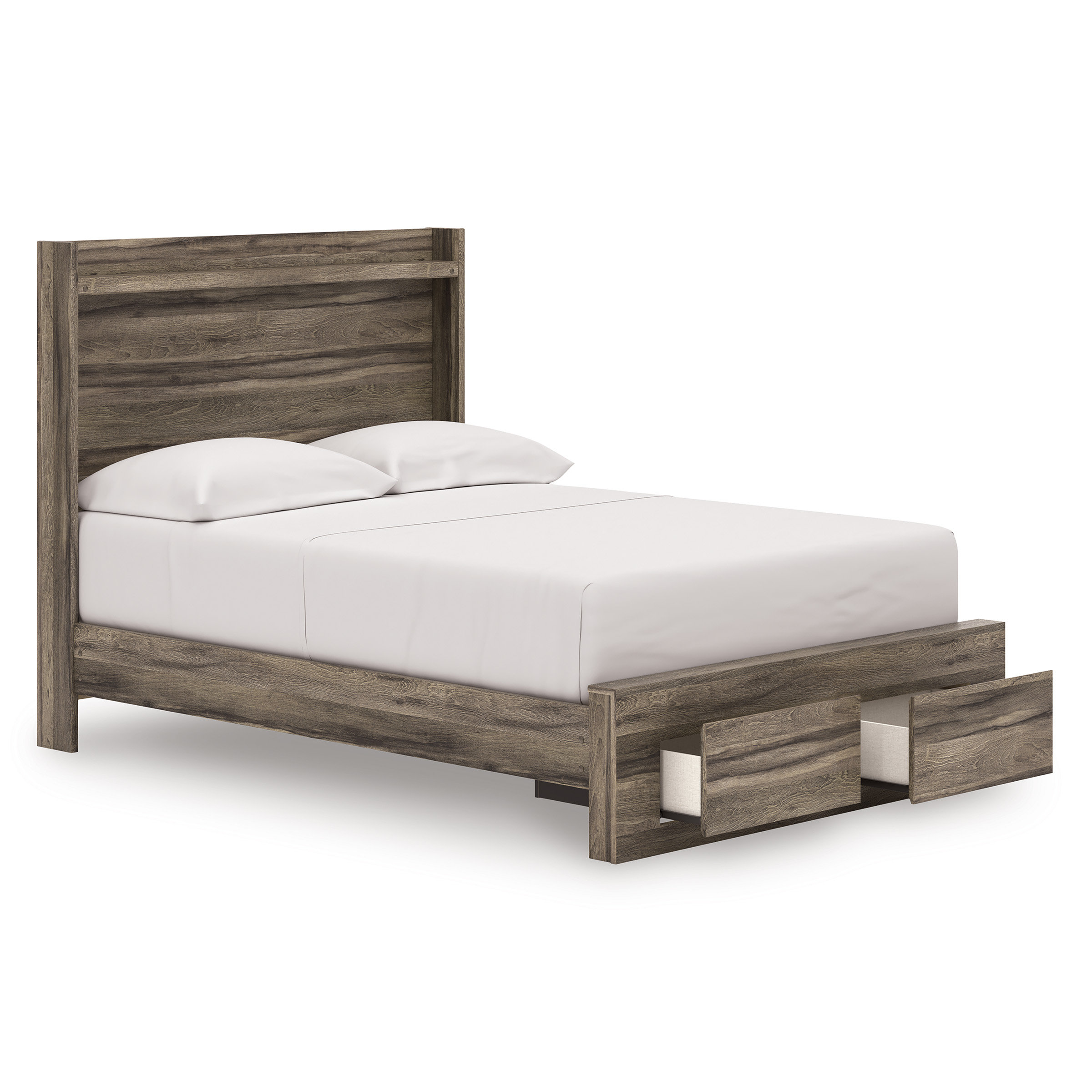 Elbrim MDF Panel Platform Storage Bedroom Set