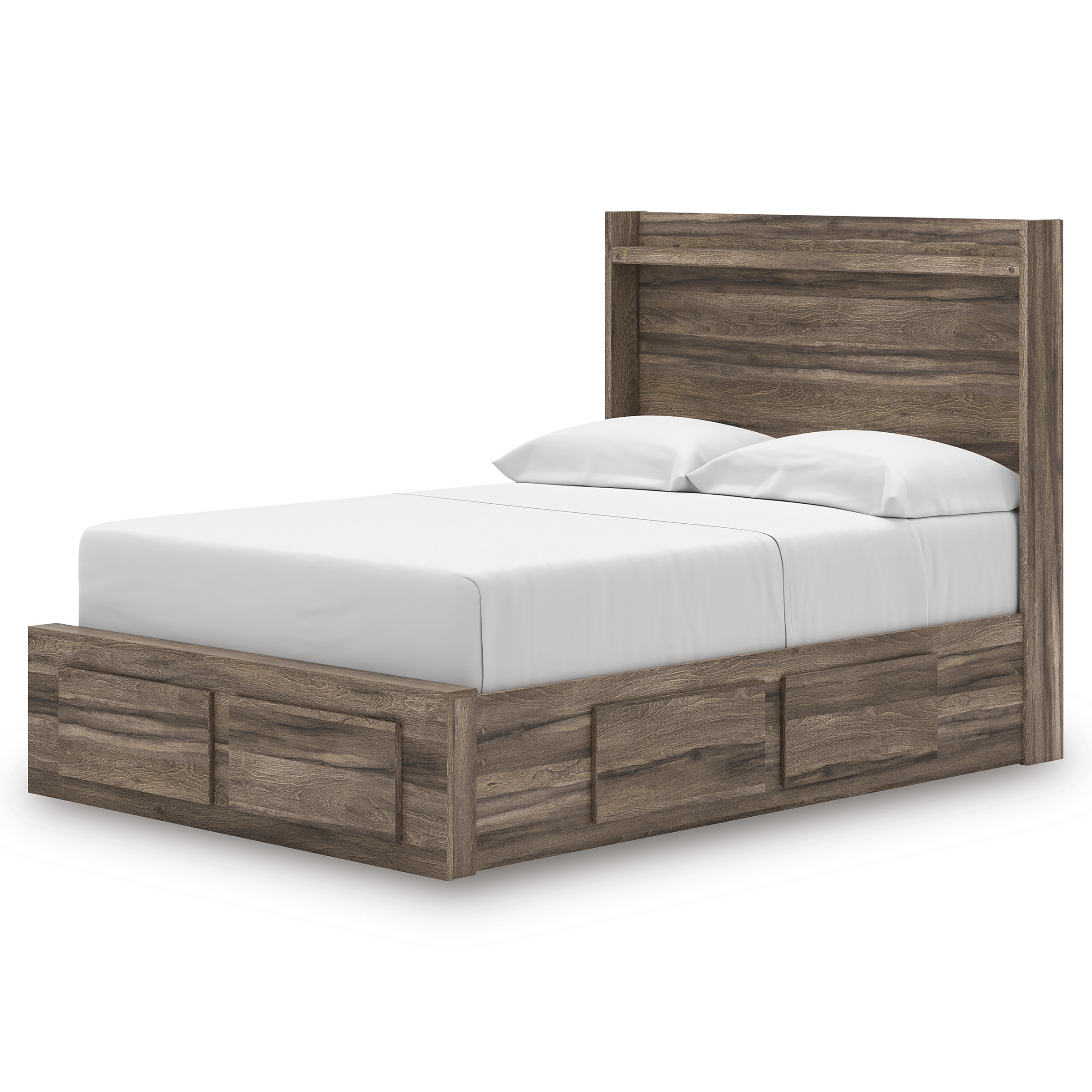 Elbrim MDF Panel Storage Bedroom Set w/6 Drawers