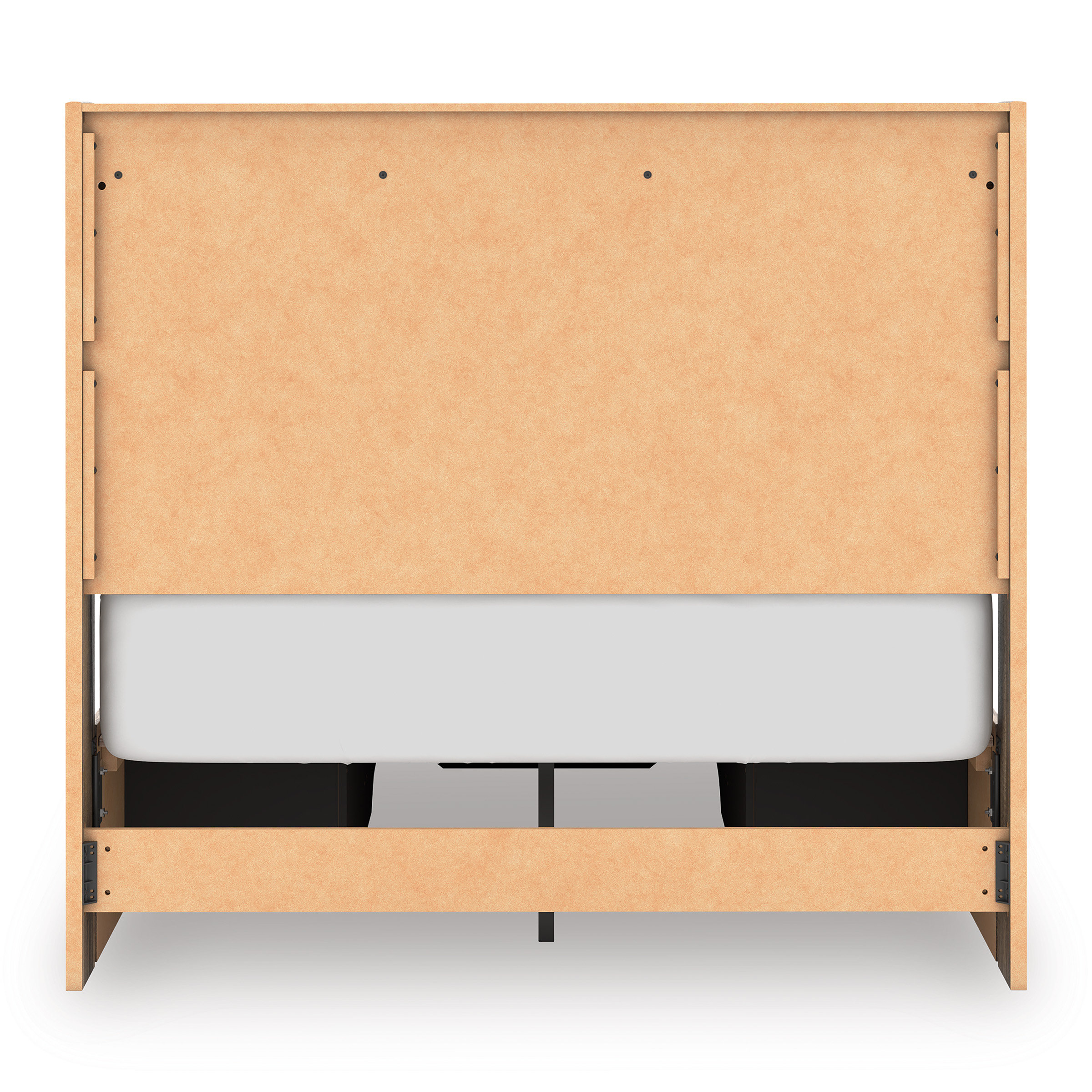 Elbrim MDF Panel Storage Bed w/6 Drawers