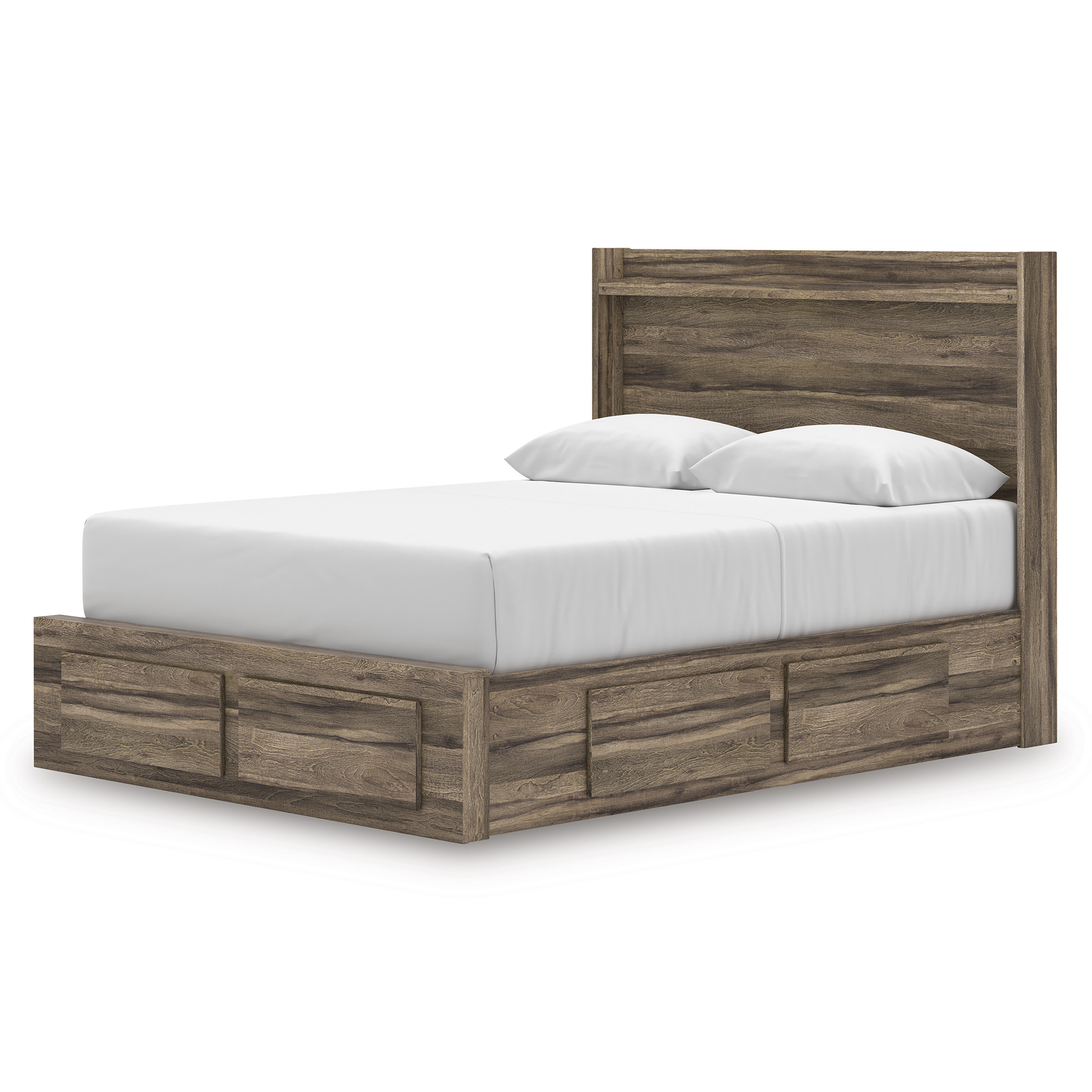 Elbrim MDF Panel Storage Bedroom Set w/6 Drawers