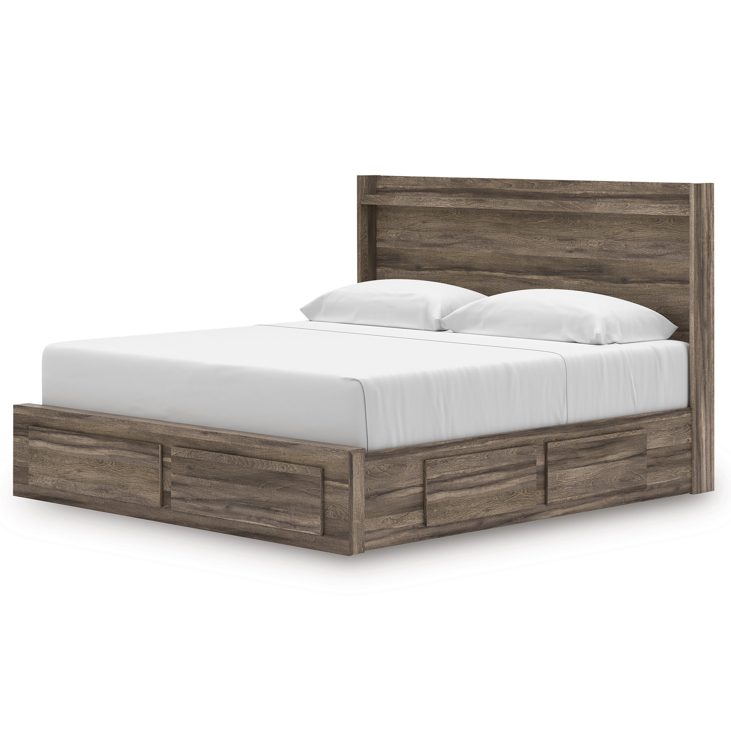 Elbrim MDF Panel Storage Bed w/6 Drawers, King Size