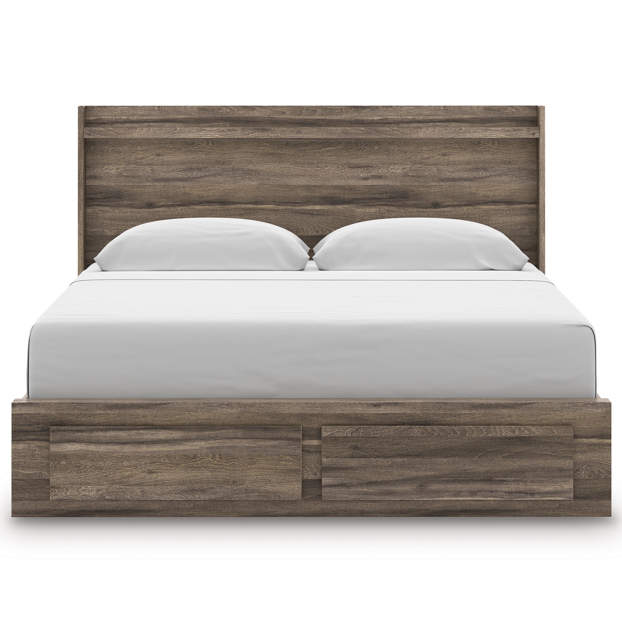 Elbrim MDF Panel Storage Bed w/6 Drawers, King Size