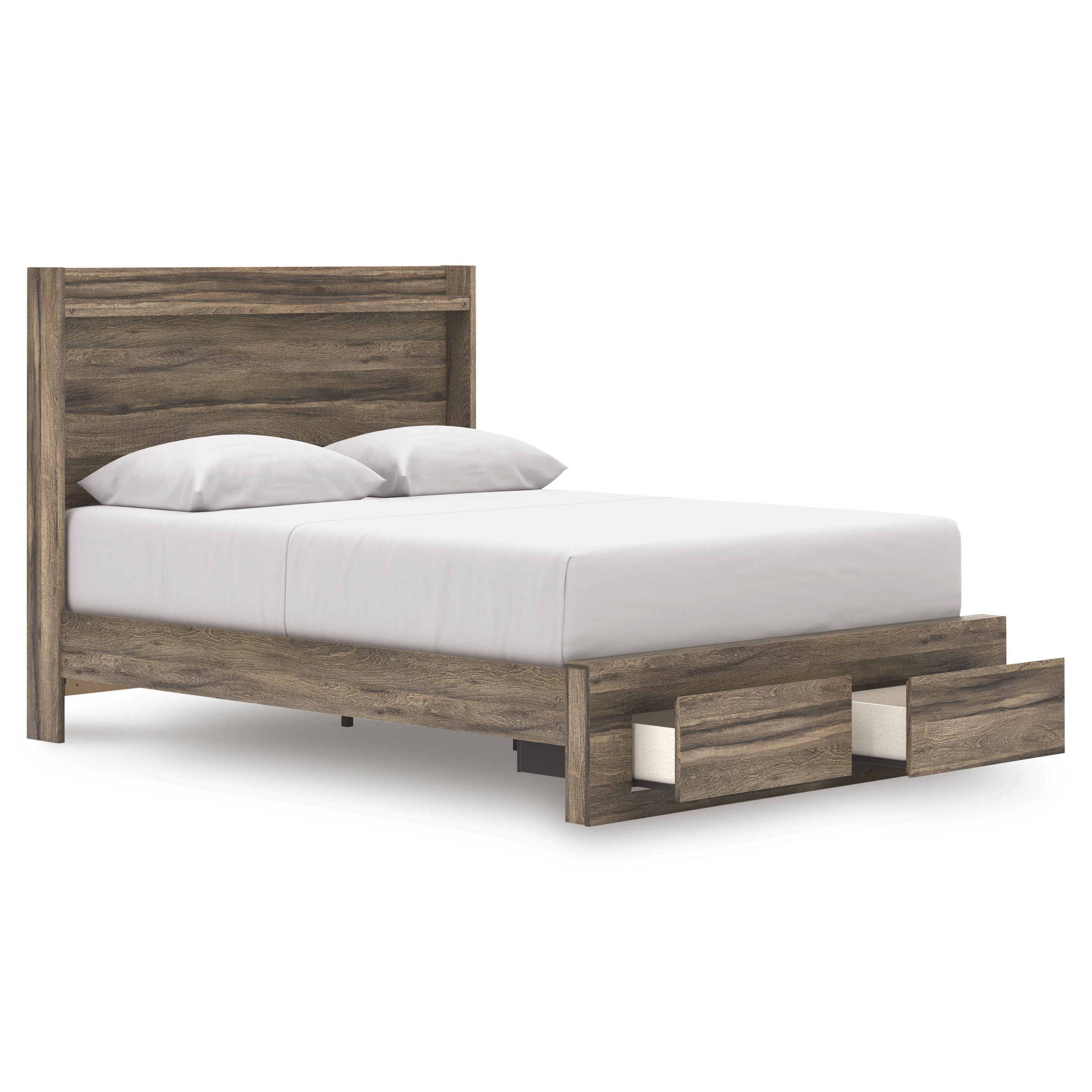 Elbrim MDF Panel Platform Storage Bedroom Set