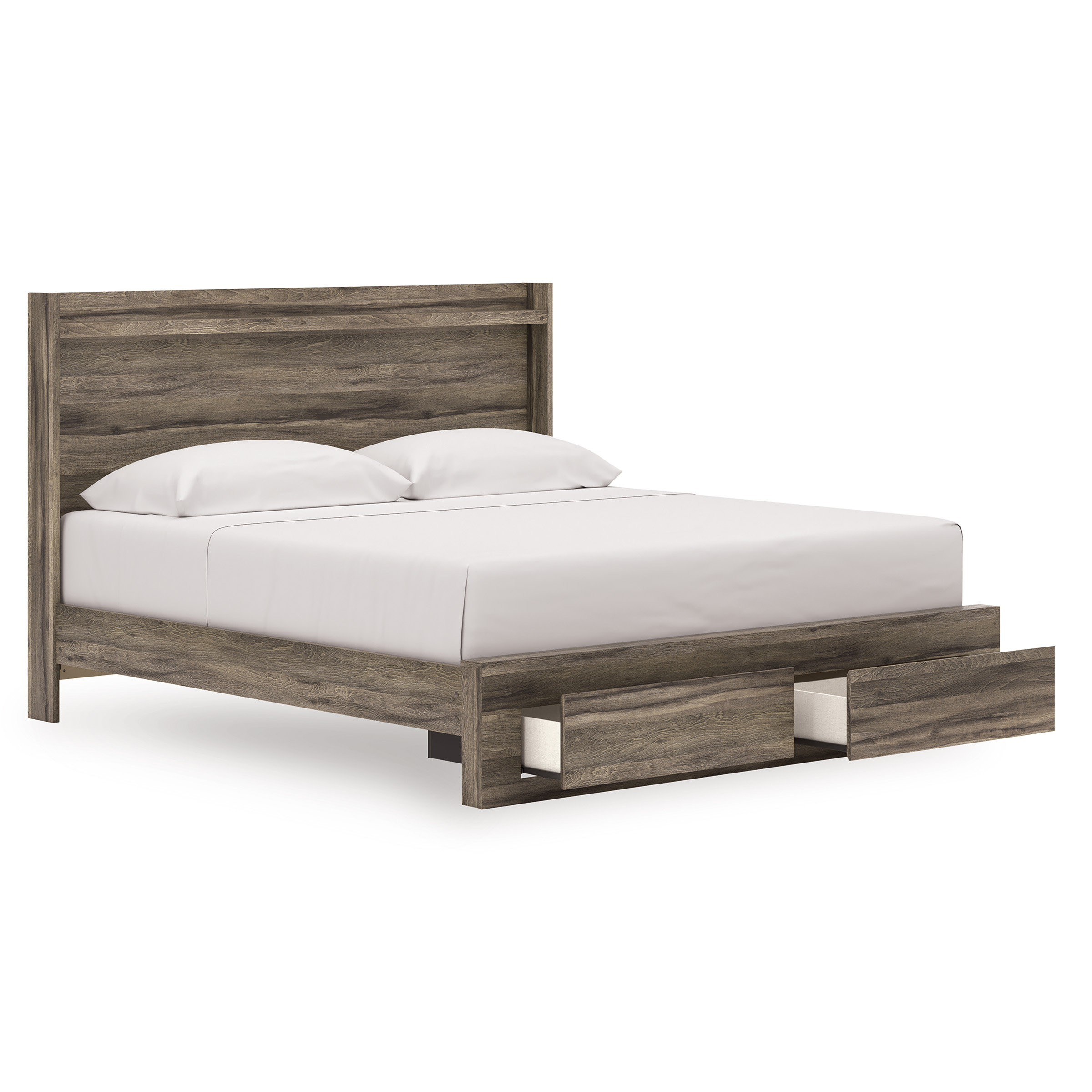 Elbrim MDF Panel Platform Storage Bedroom Set