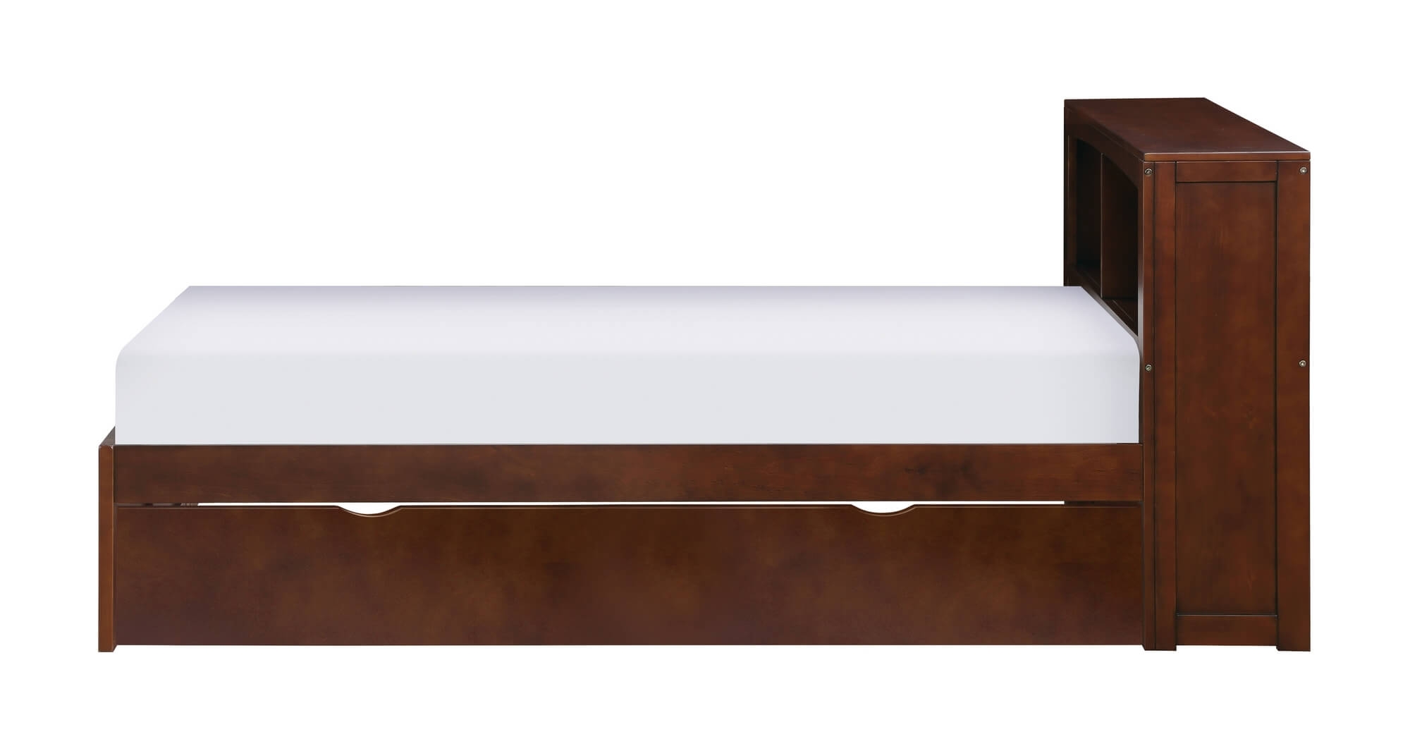 Rowe Wood/Wood Veneer Bookcase Bed, Twin Size