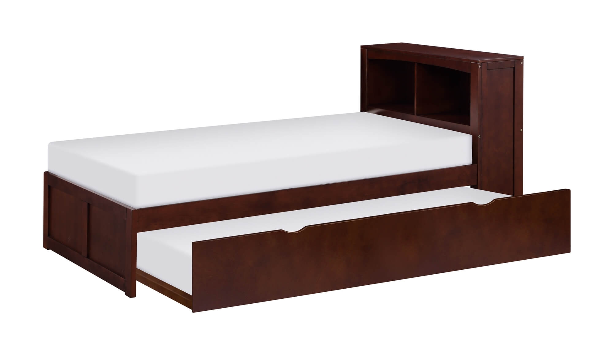 Rowe Wood/Wood Veneer Bookcase Bed, Twin Size