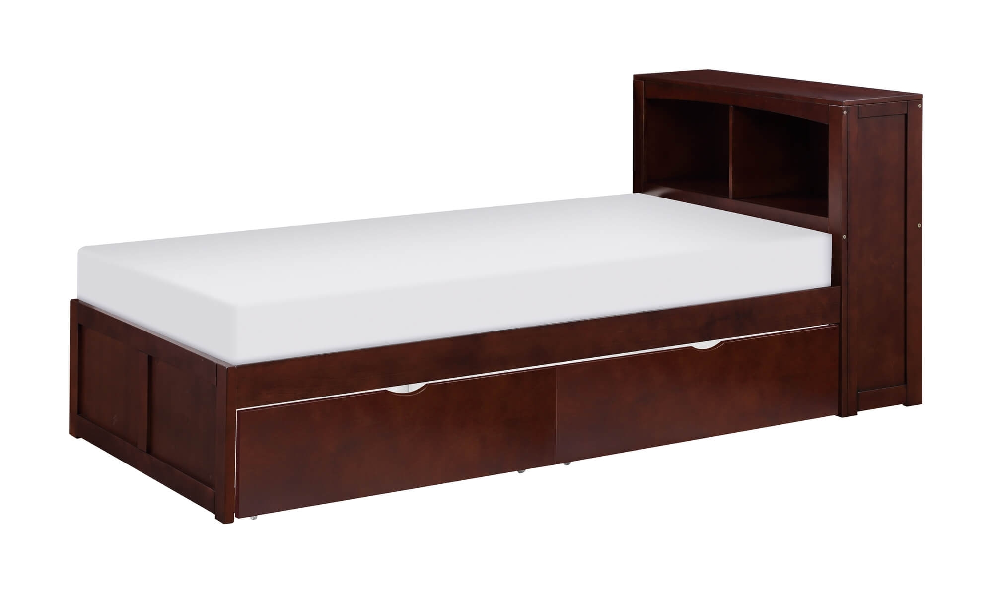 Rowe Wood/Wood Veneer Bookcase Bed, Twin Size