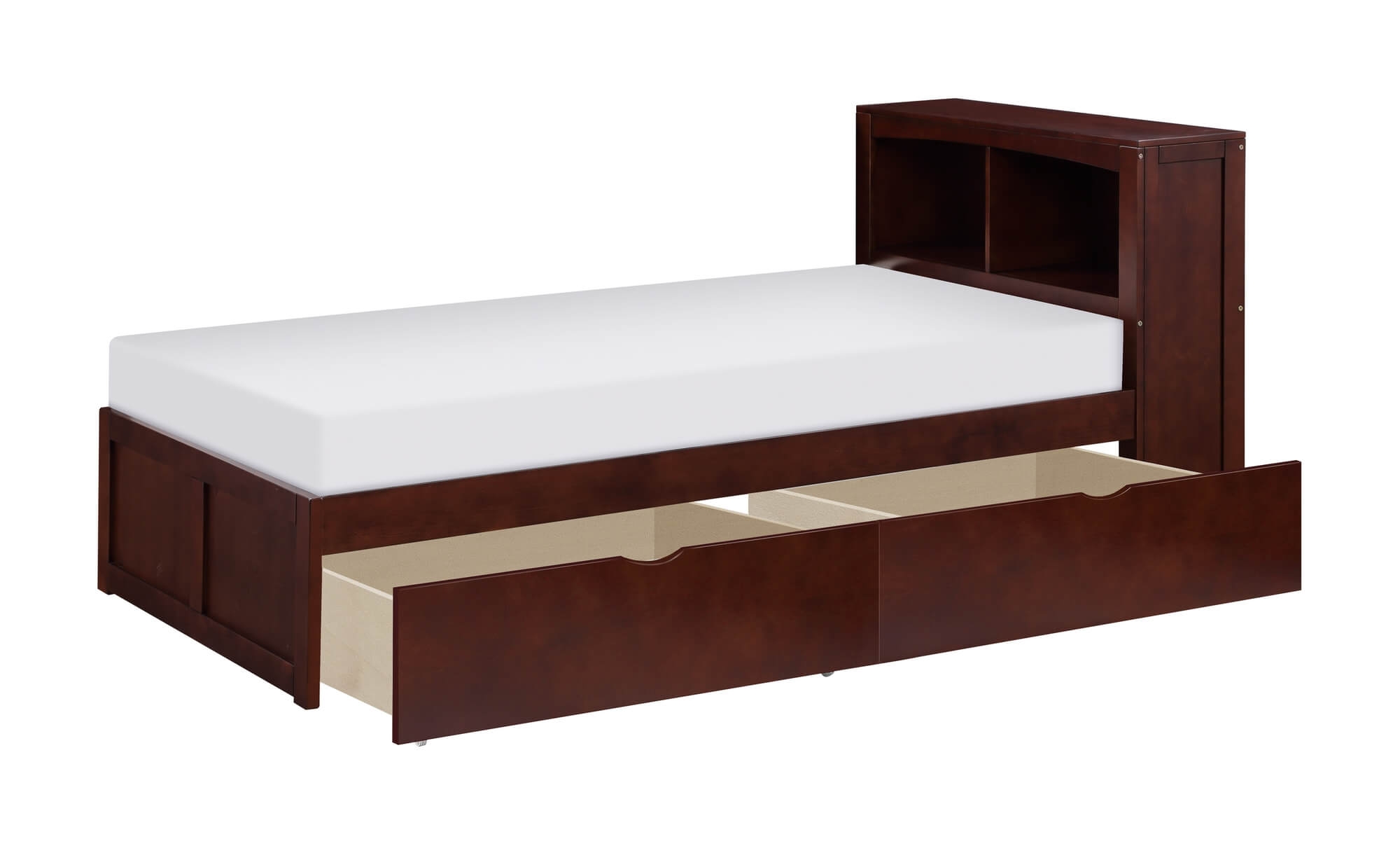 Rowe Wood/Wood Veneer Bookcase Bed, Twin Size