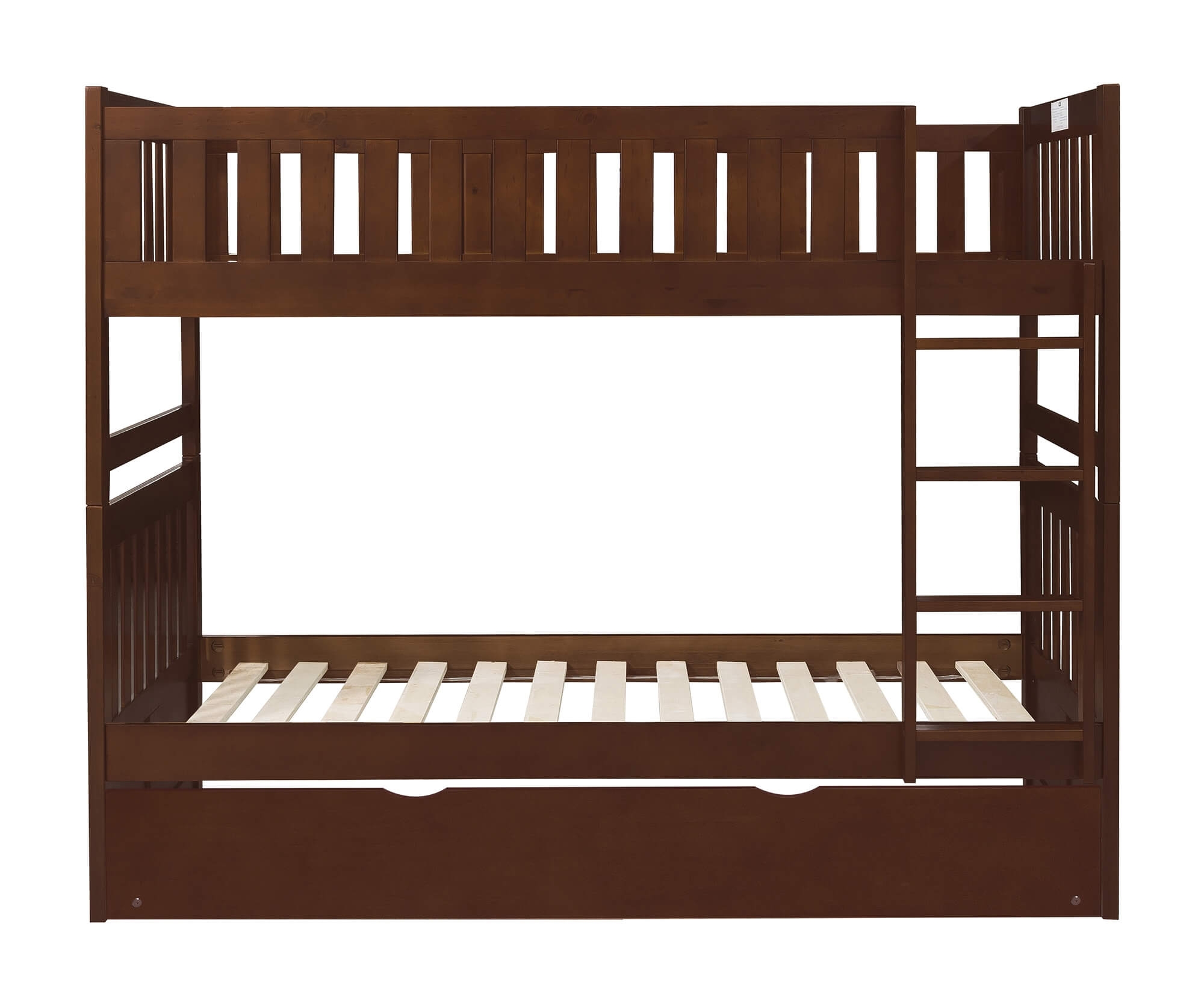 Rowe Wood/Wood Bunk Bed w/ Twin Trundle, Twin/Twin Size