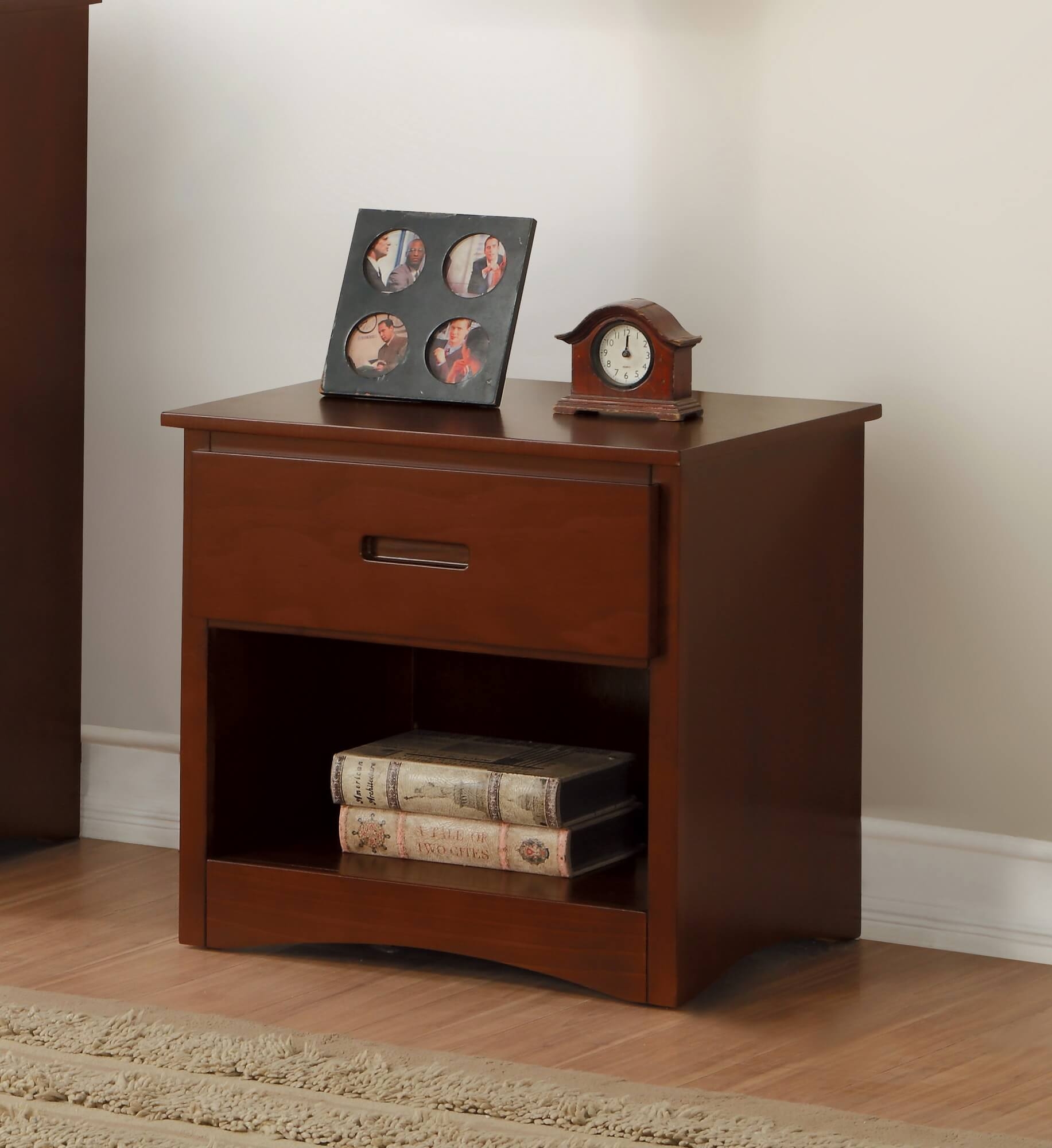 Rowe Wood/Wood Veneer Nightstand
