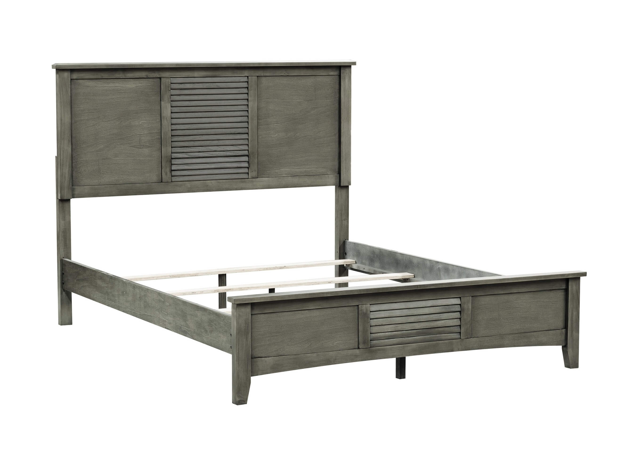 Garcia Wood/Wood Veneer Panel Bed, King Size