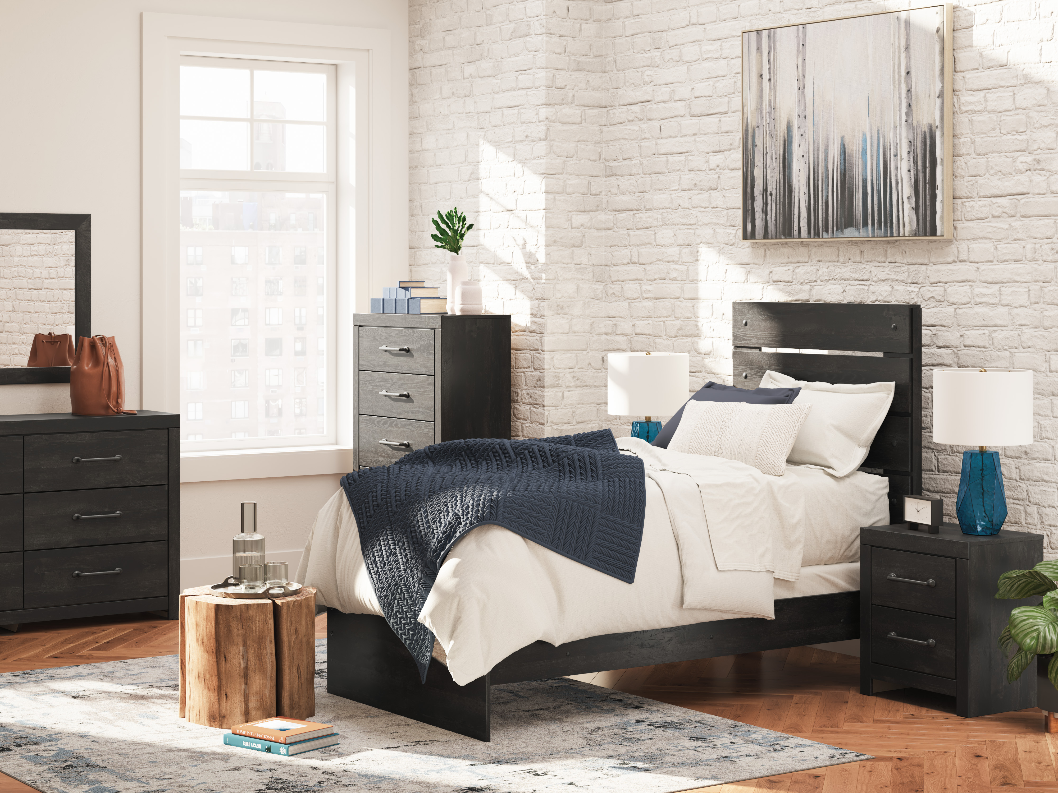 Hollivern MDF Panel Bedroom Set