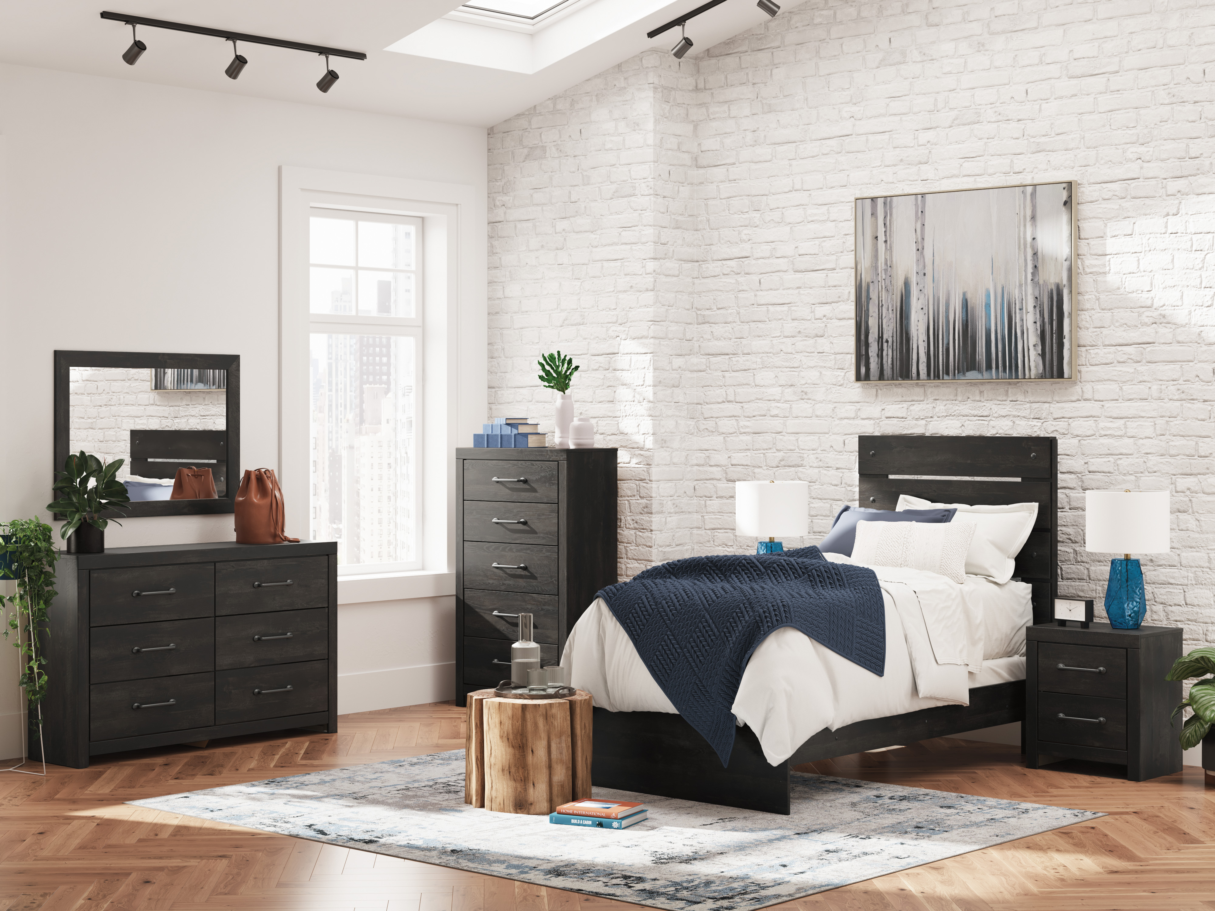 Hollivern MDF Panel Bedroom Set