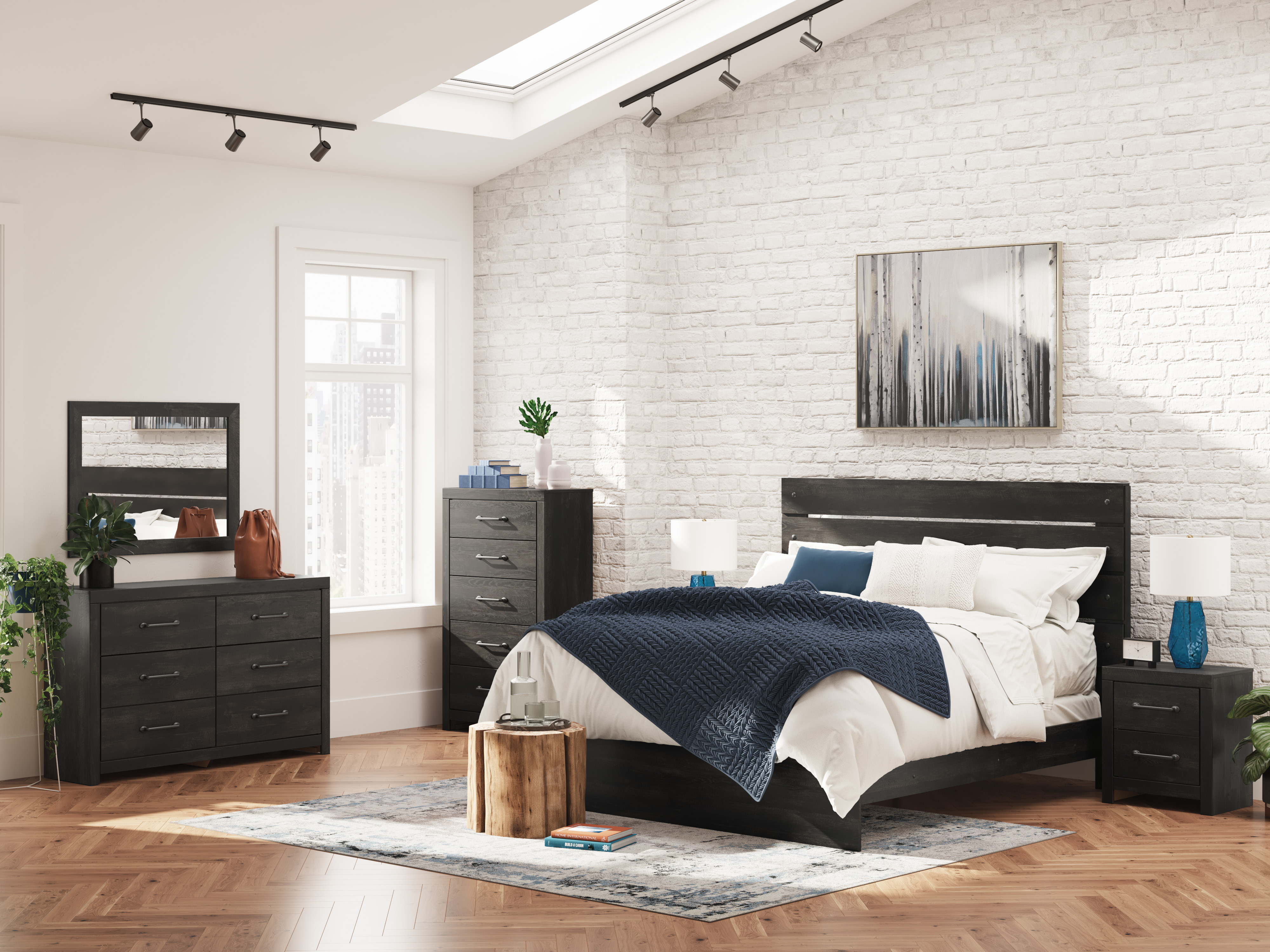 Hollivern MDF Panel Bedroom Set