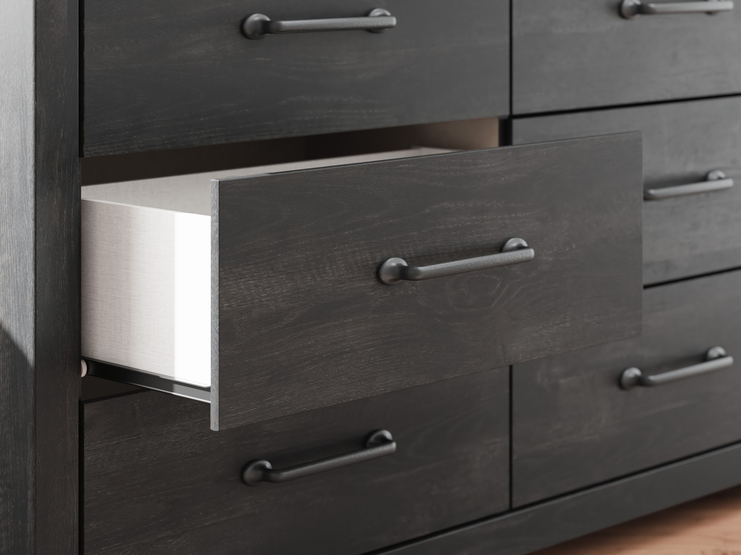 Hollivern MDF Panel Bedroom Set w/4 Drawers