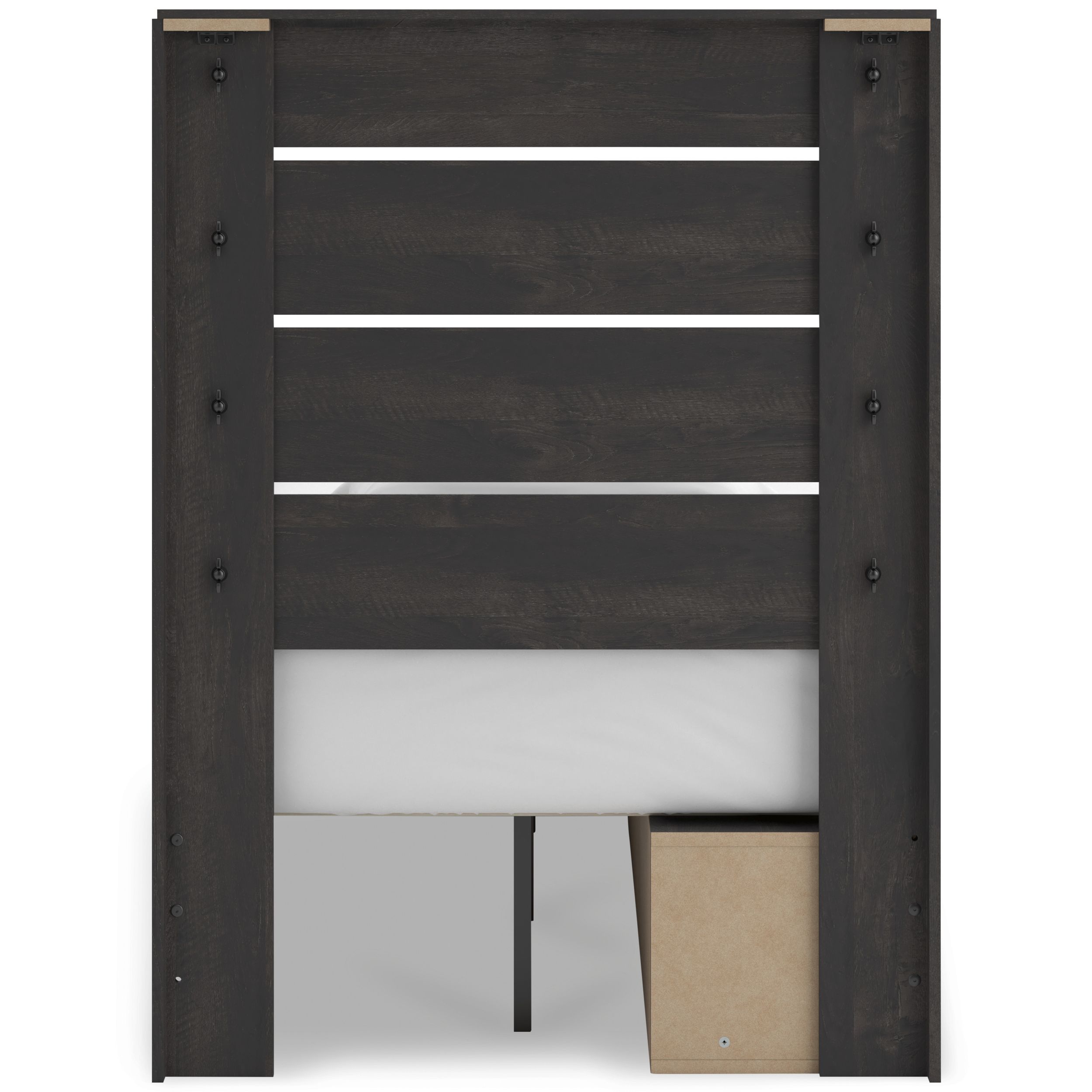 Hollivern MDF Panel Bed w/2 Drawers