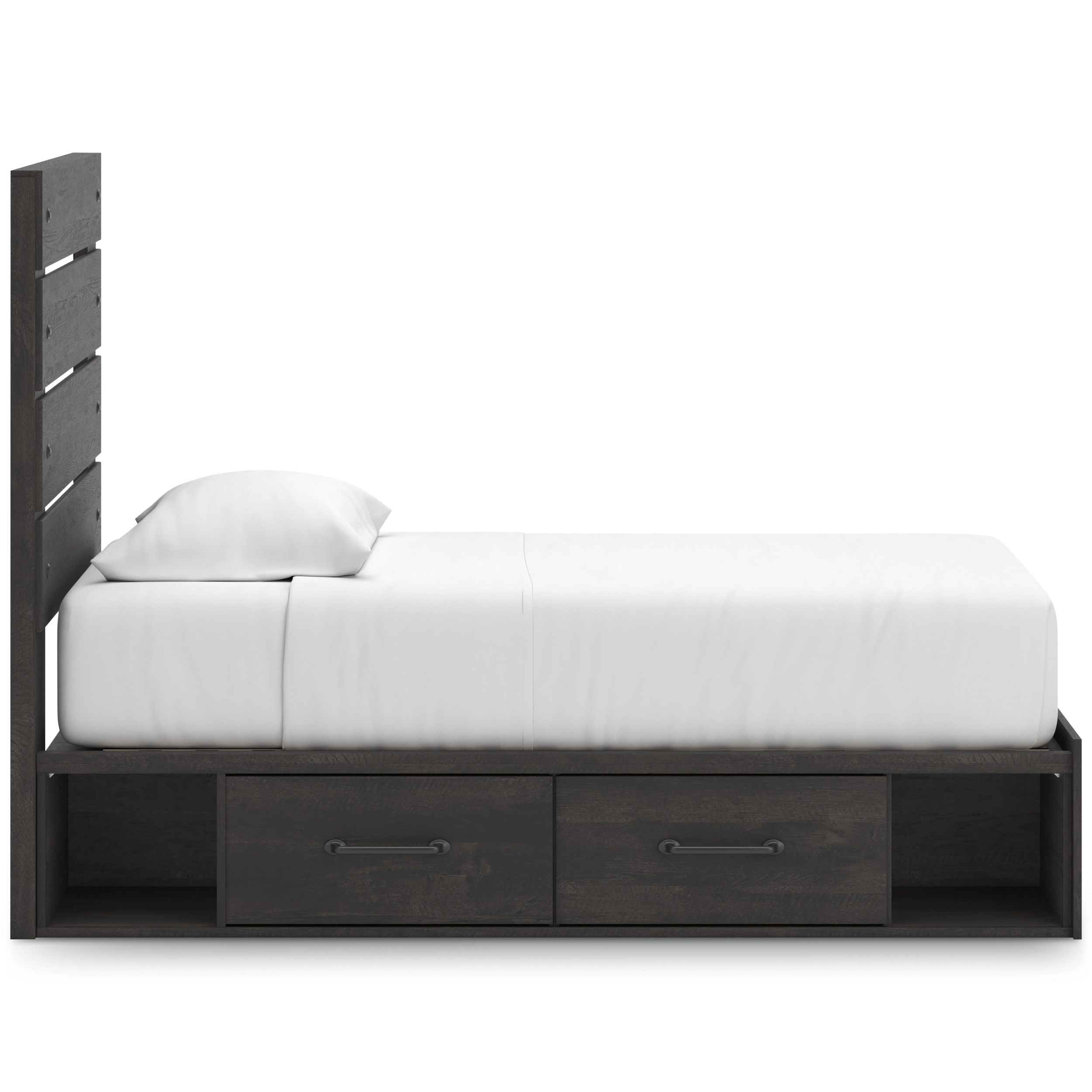Hollivern MDF Panel Bed w/2 Drawers