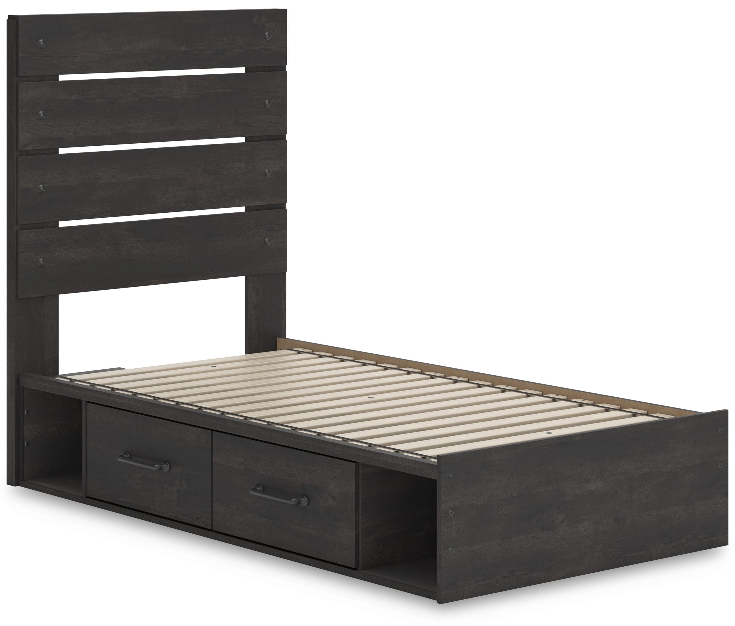 Hollivern MDF Panel Bed w/4 Drawers