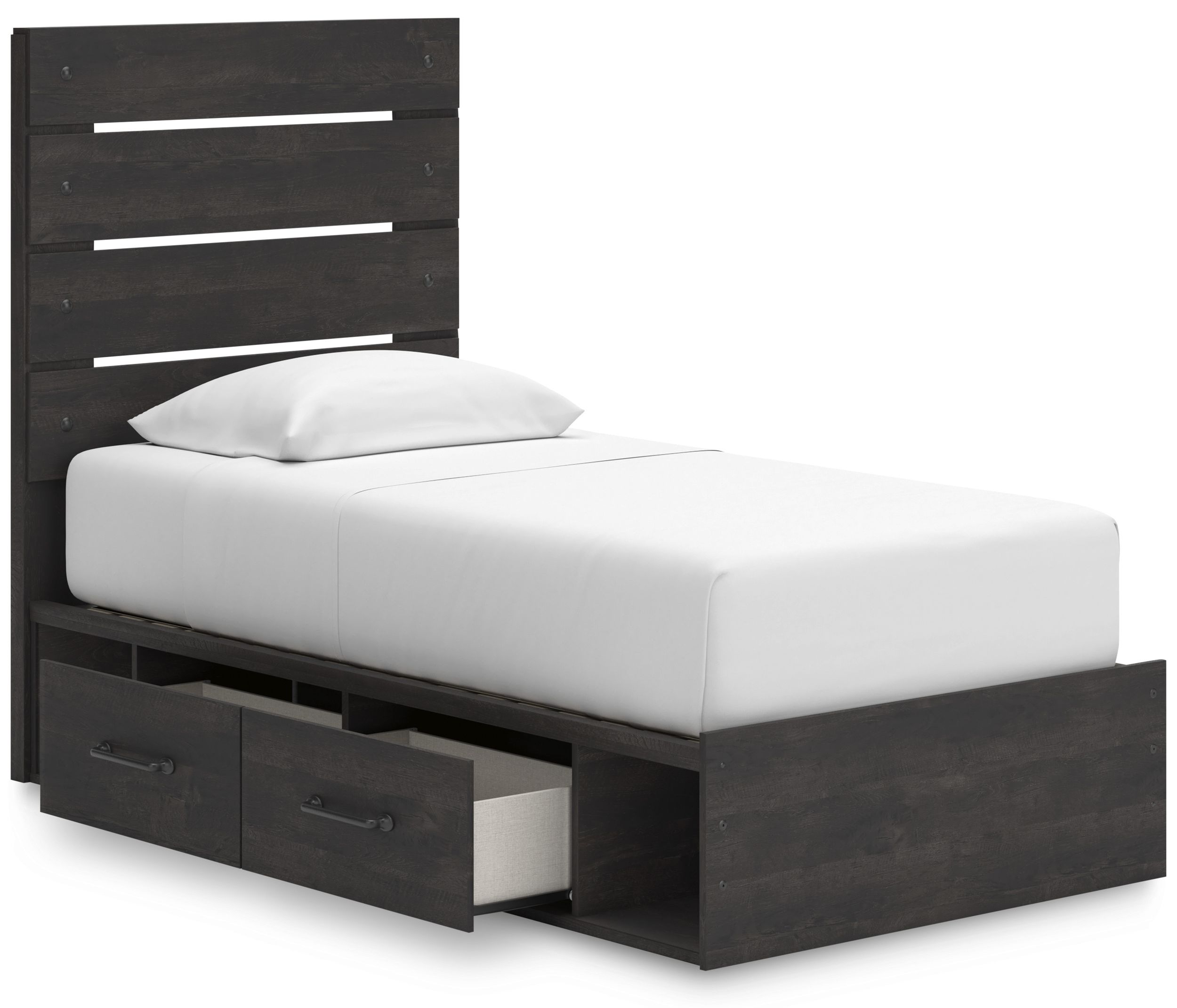 Hollivern MDF Panel Bed w/4 Drawers