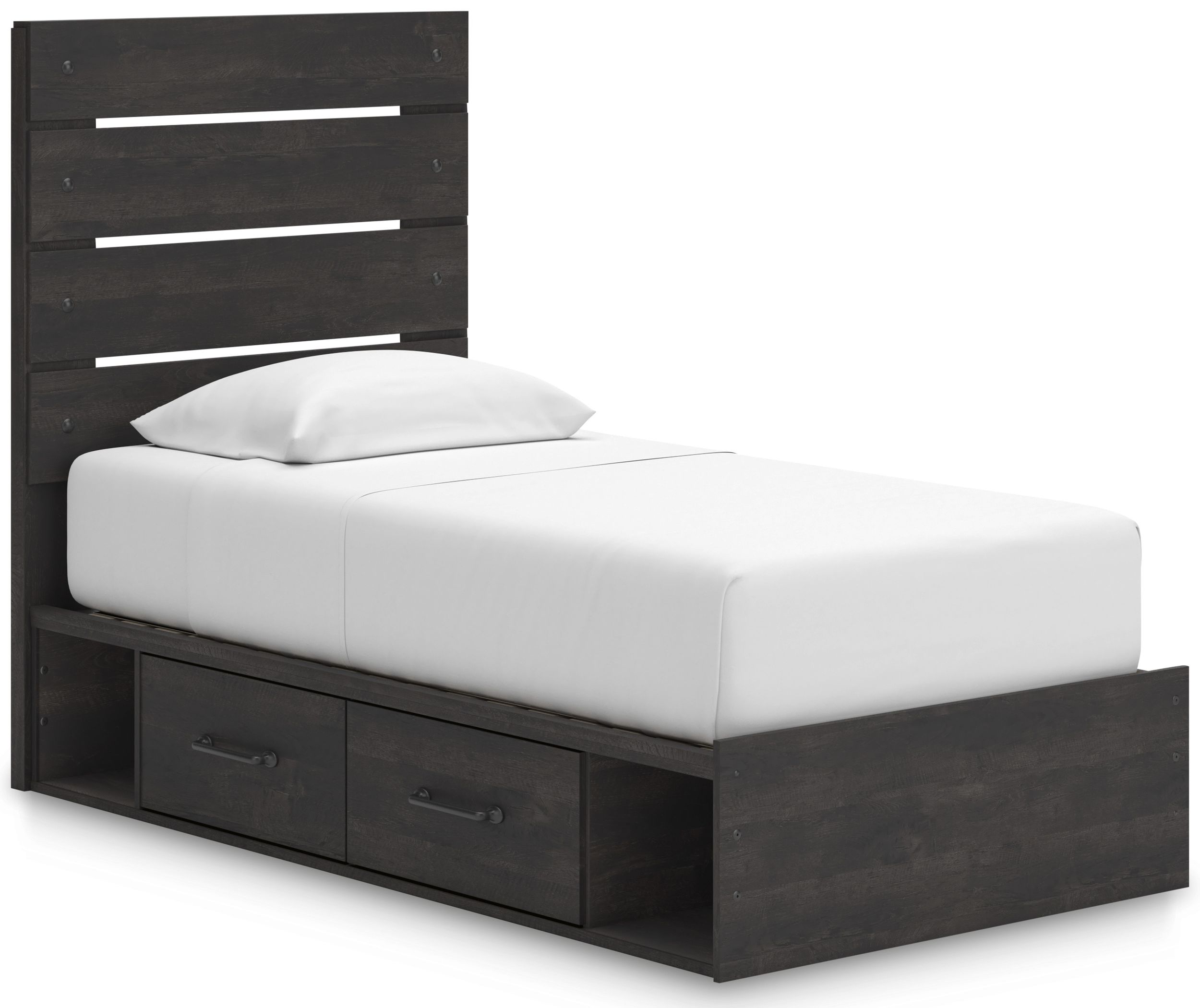 Hollivern MDF Panel Bed w/4 Drawers