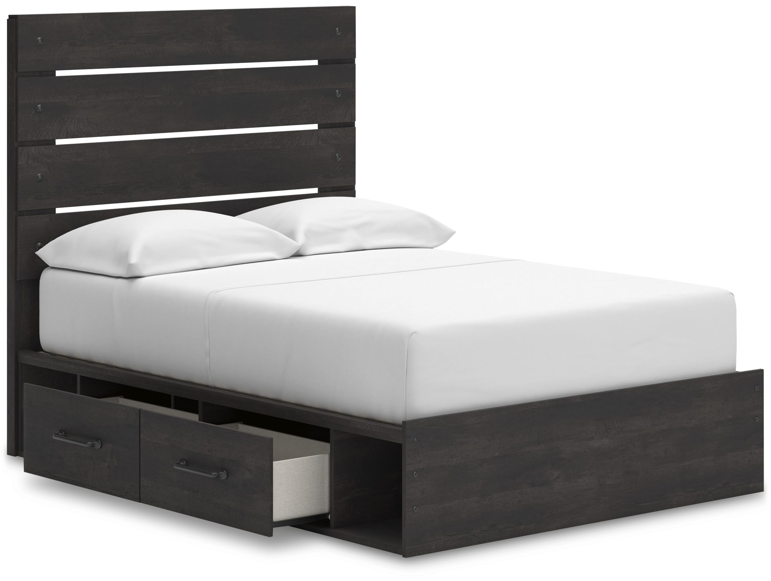 Hollivern MDF Panel Bedroom Set w/2 Drawers