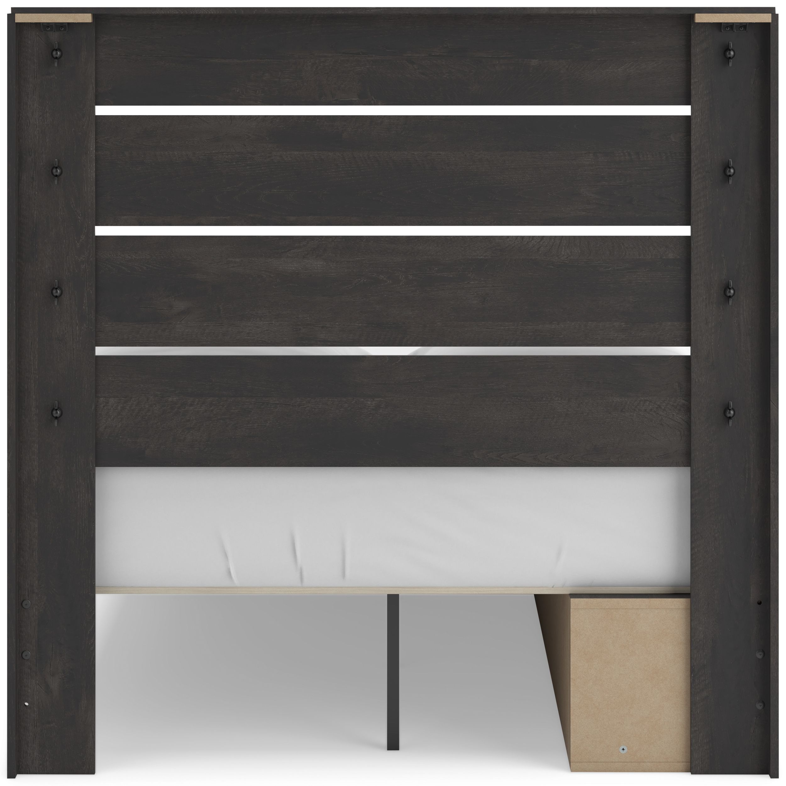Hollivern MDF Panel Bed w/2 Drawers, Full Size