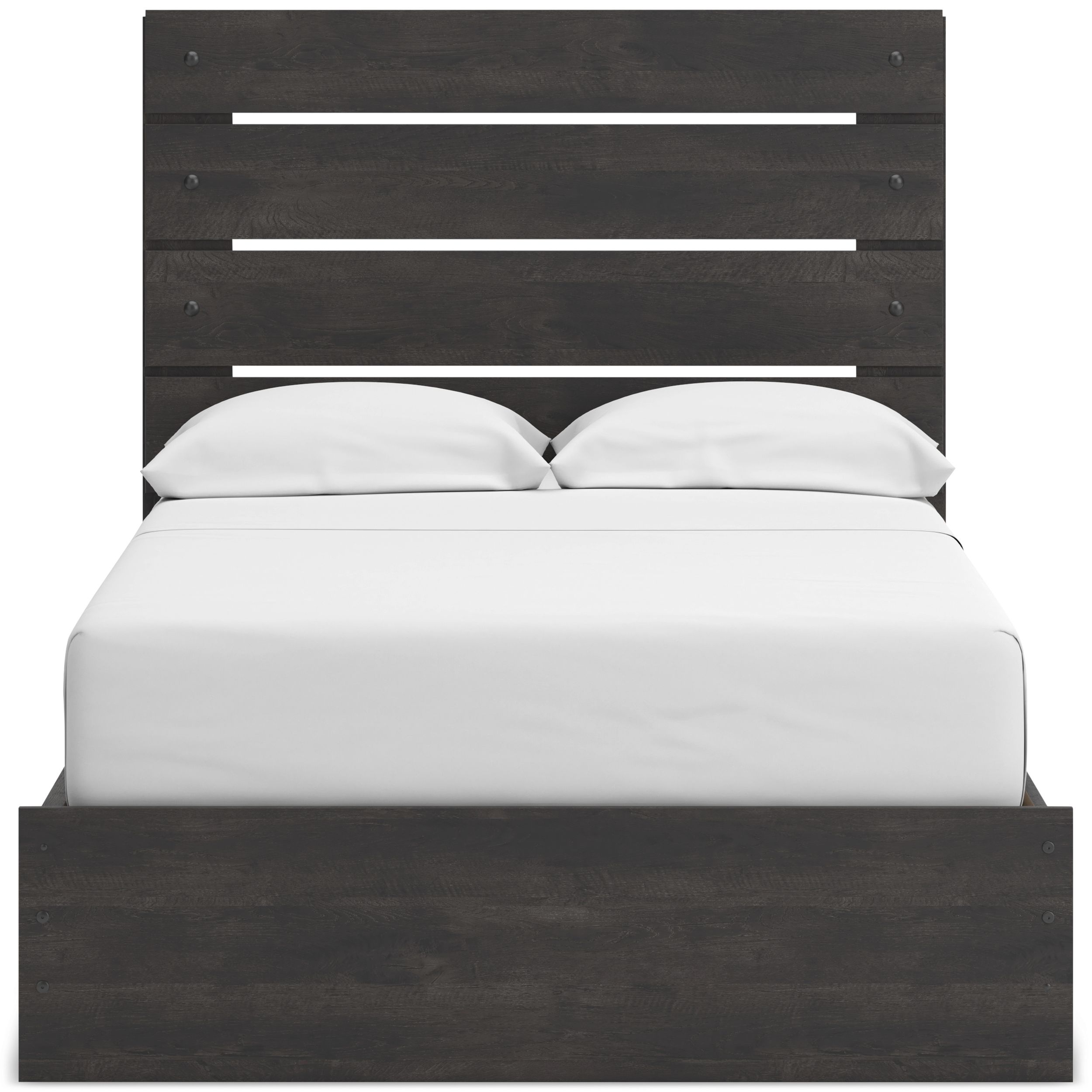 Hollivern MDF Panel Bed w/2 Drawers, Full Size