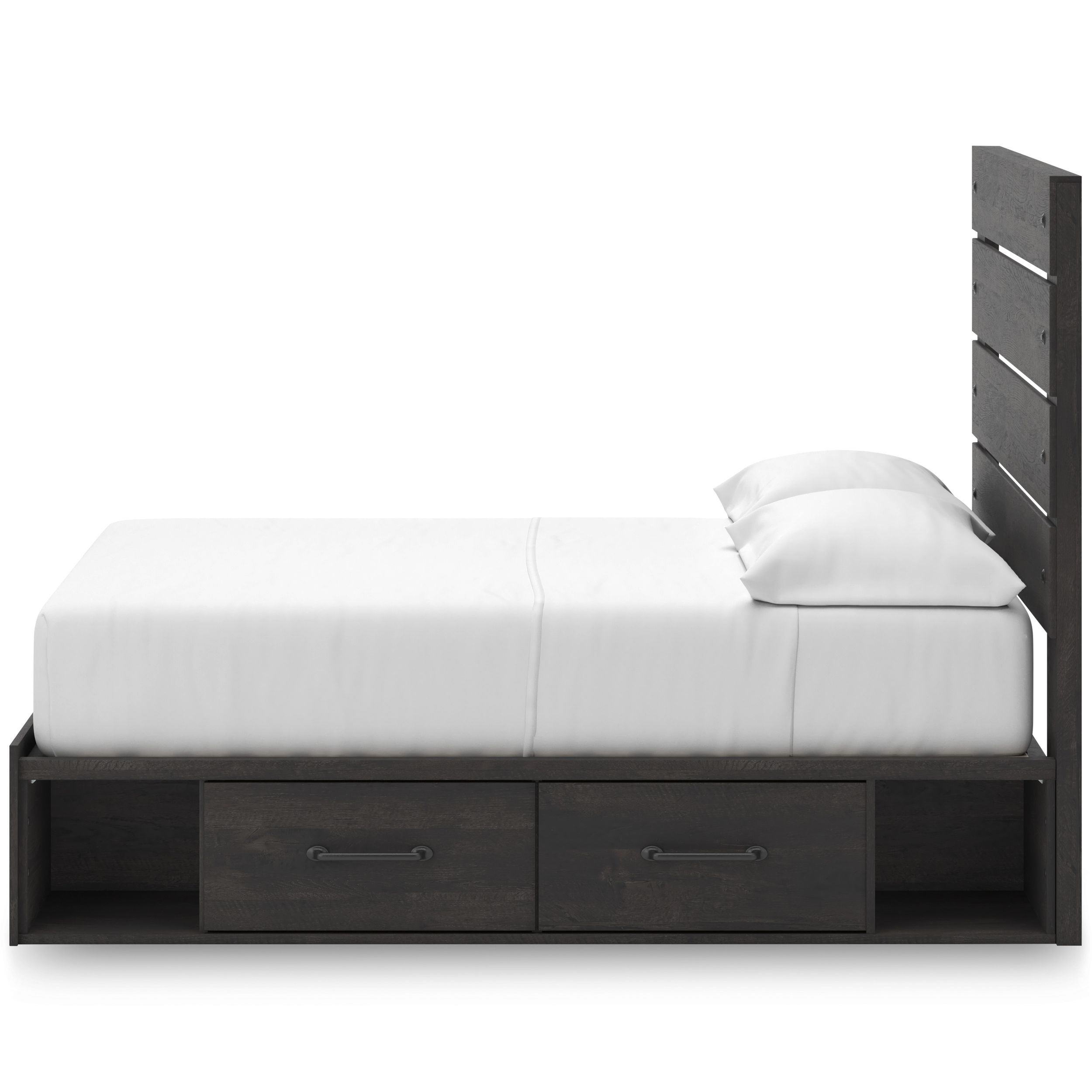 Hollivern MDF Panel Bed w/4 Drawers, Queen Size