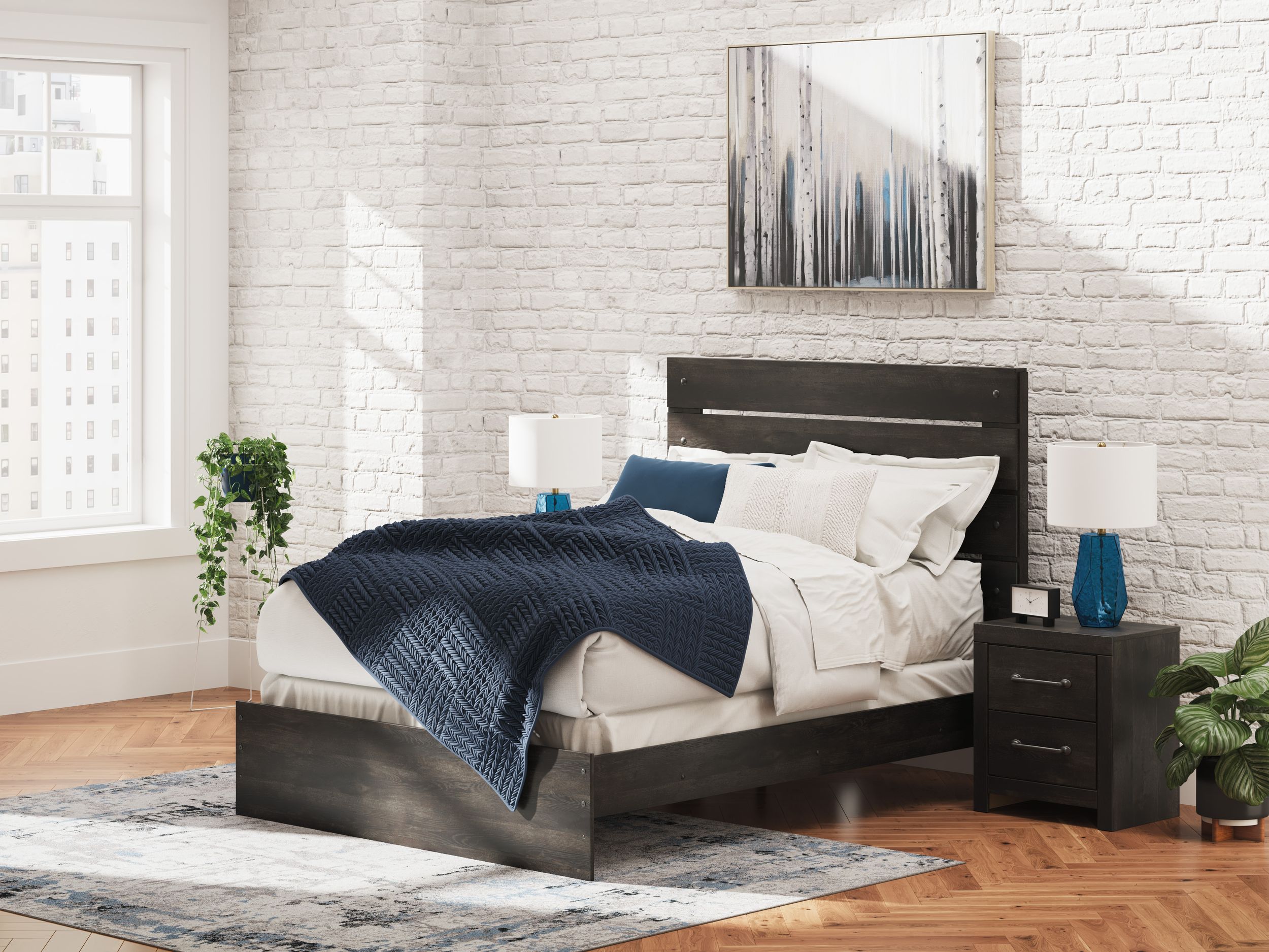 Hollivern MDF Panel Bedroom Set