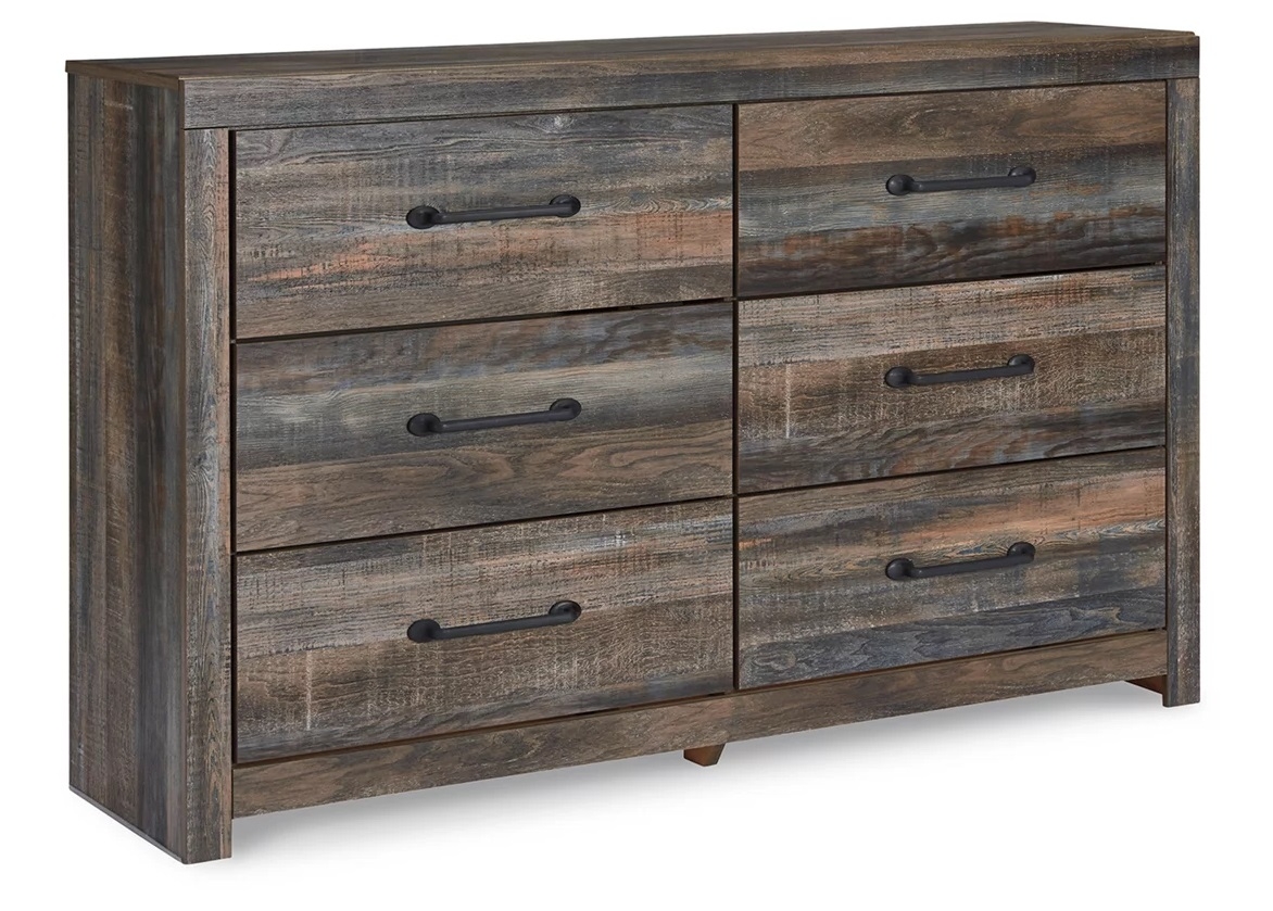 Ashley SM Drystan Wood Panel Bedroom Set w/LED Light