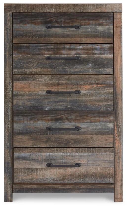 Ashley SM Drystan Wood Panel Bedroom Set w/LED Light