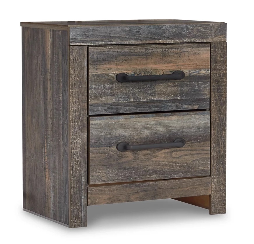 Ashley SM Drystan Wood Panel Bedroom Set w/LED Light