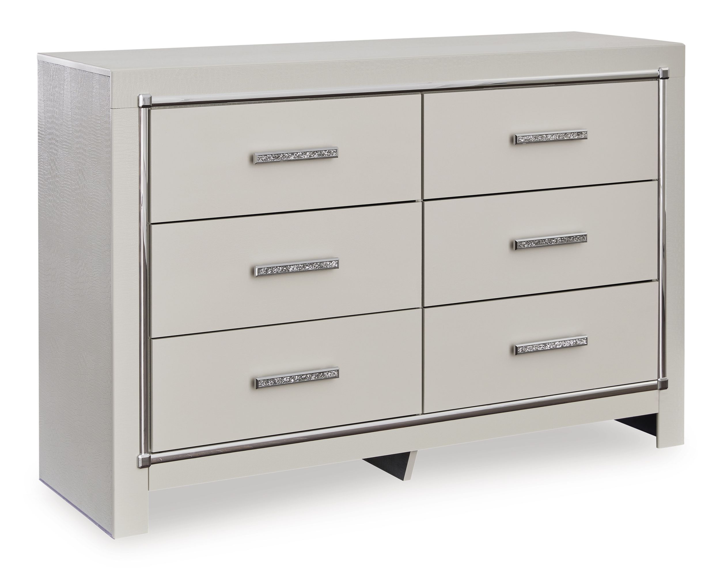 Zyniden Upholstered Panel Bedroom Set w/LED Light